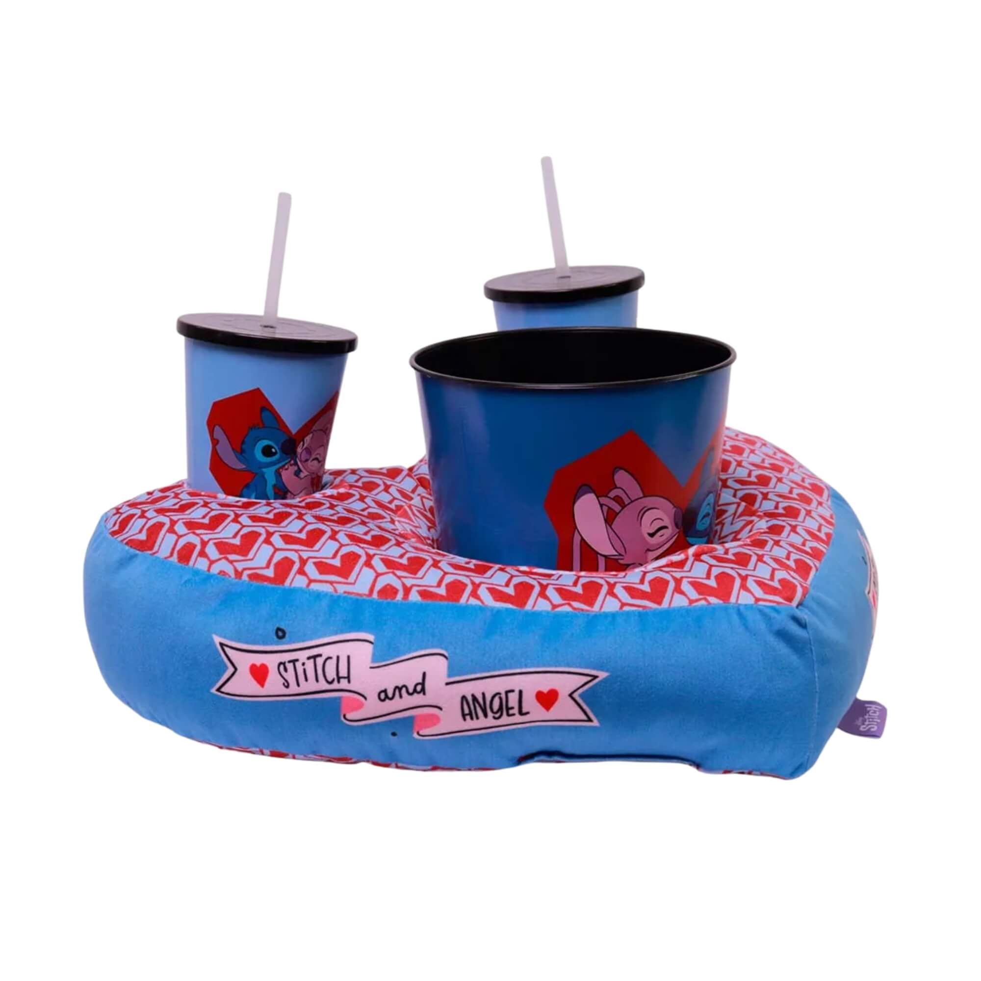 Kit Almofada Pipoca Coração Stitch Disney Zona Criativa - 10065399