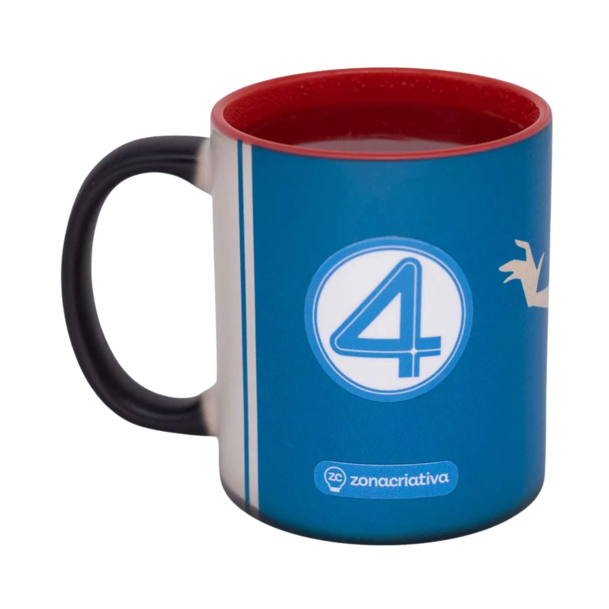 Caneca Mágica 300ml Mulher Invisivel Quarteto Fantástico - Marvel Zona Criativa - 10026639