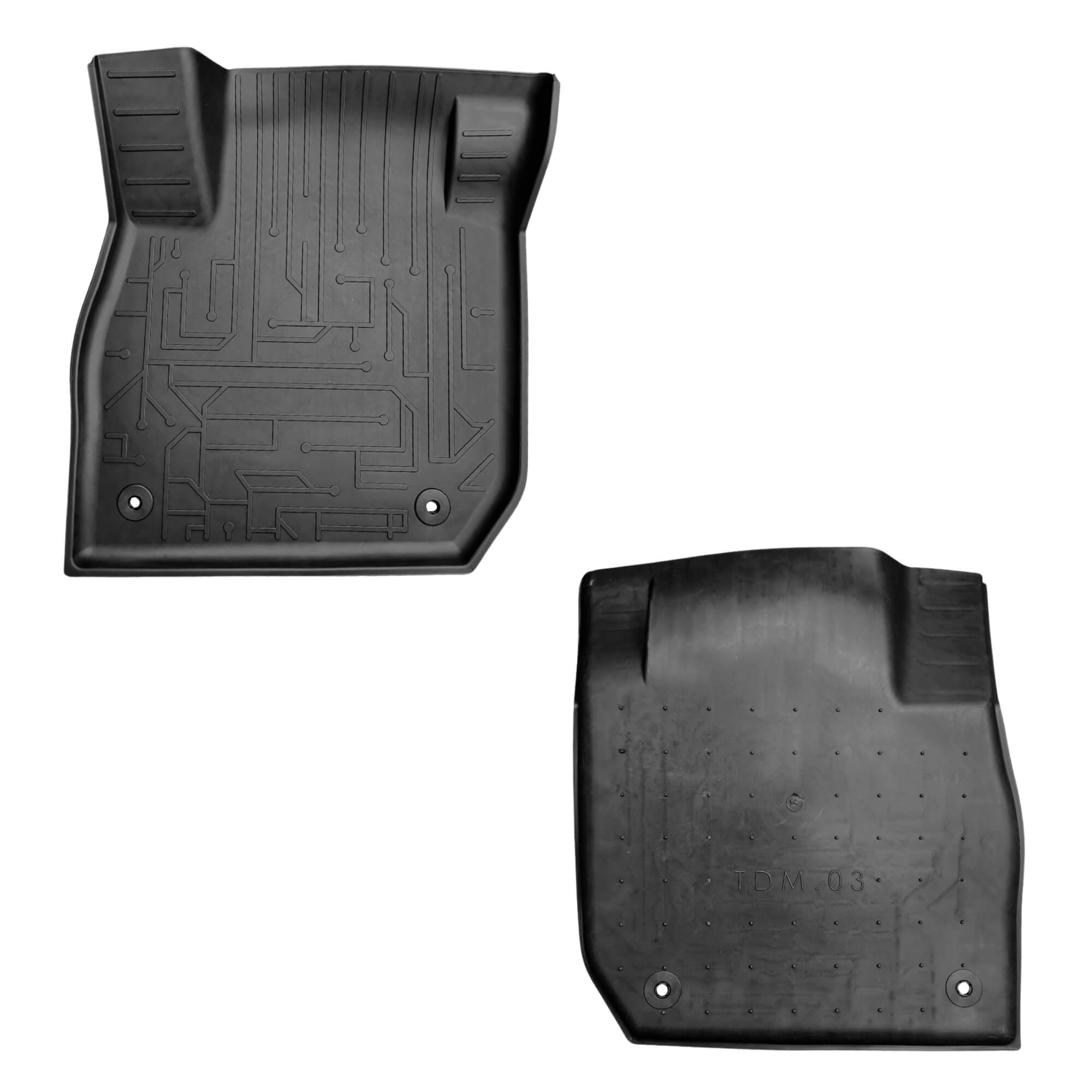 Tapete tipo Bandeja 4P Preto Modelo Polo 2017 em diante c/ 5 Peças Grid - TB05002