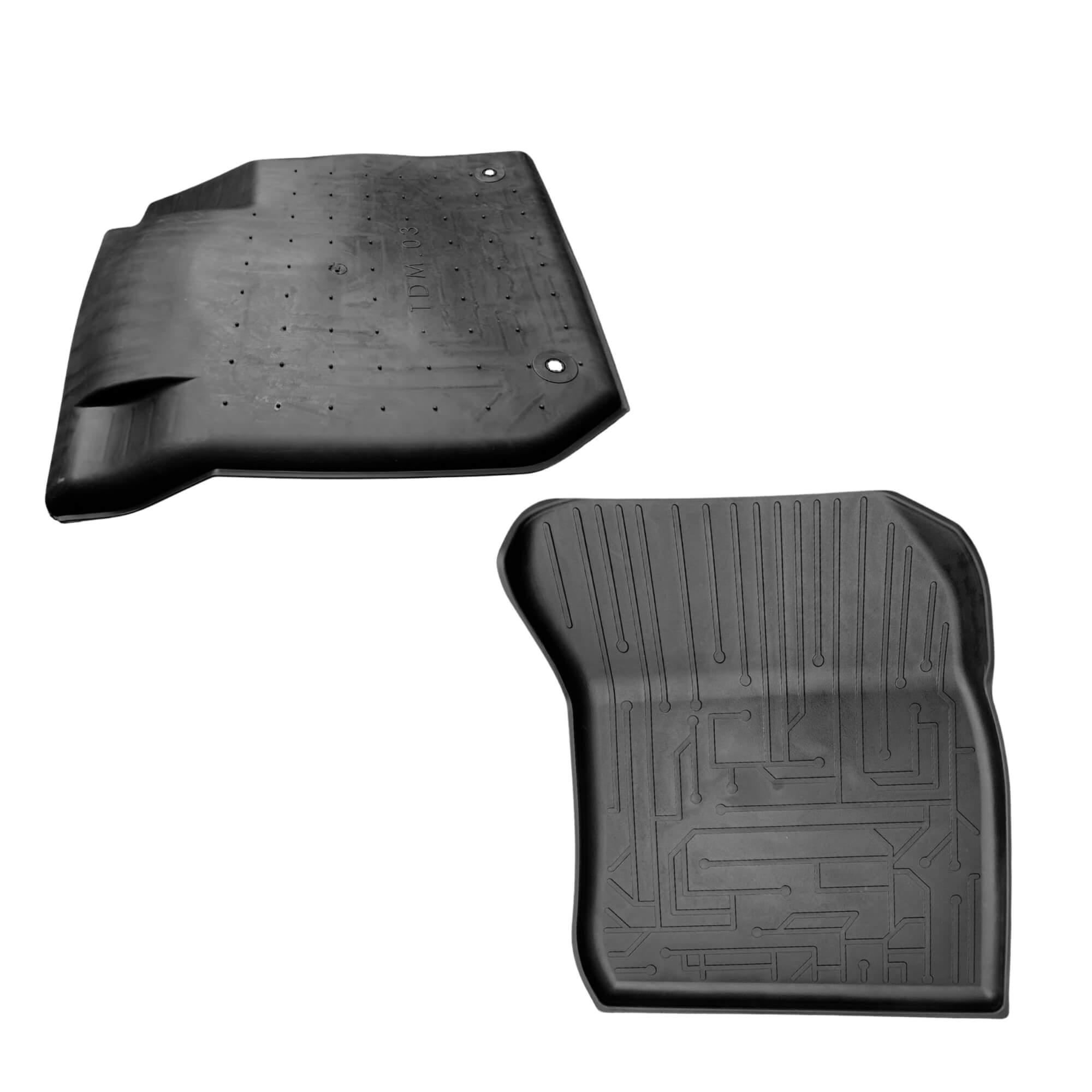 Tapete tipo Bandeja 4P Preto Modelo Polo 2017 em diante c/ 5 Peças Grid - TB05002