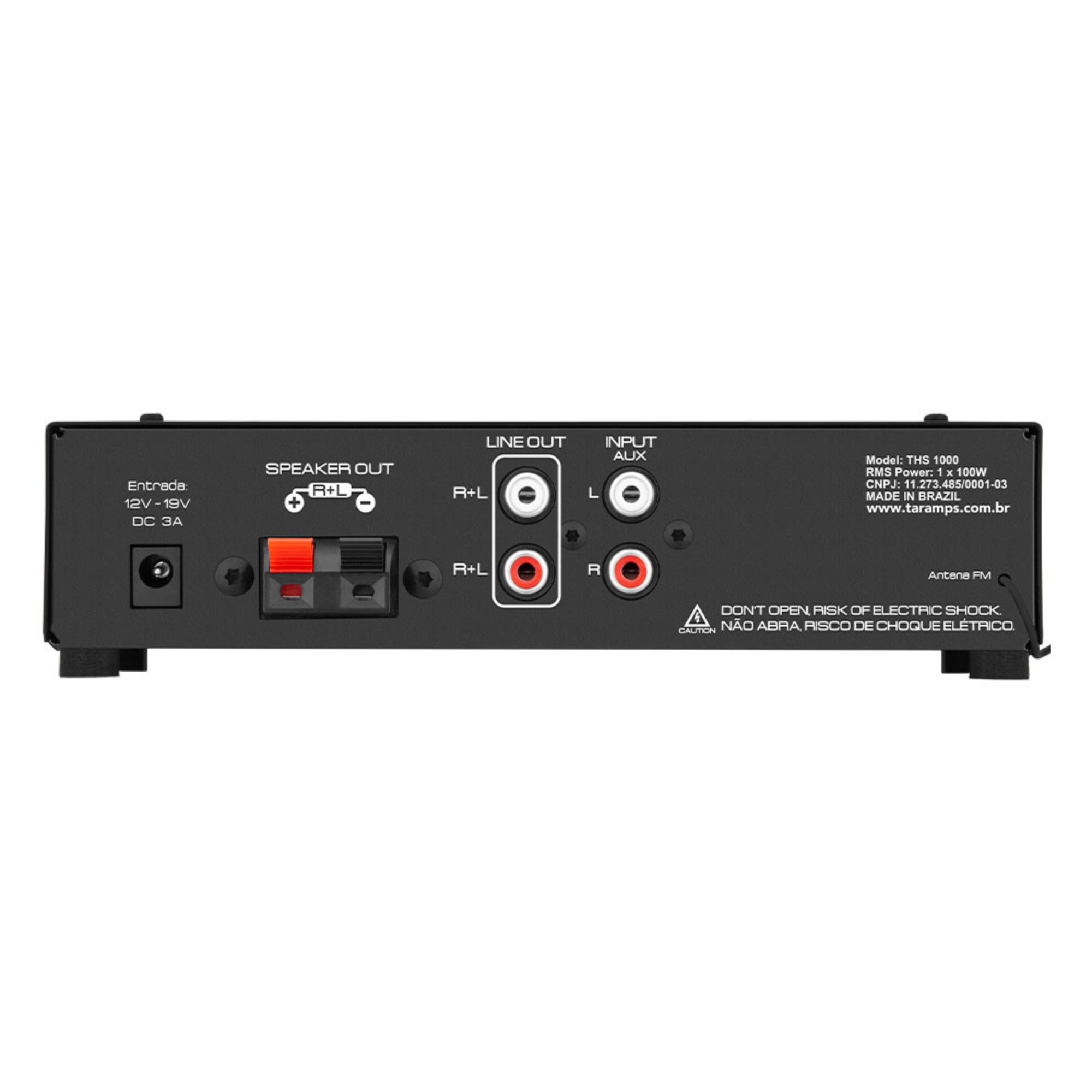 COMP Home Theater Receiver 100W RMS Ths1000 + 6 Arandelas 40w 4 Ohms Comercio e Residencias - Taramps