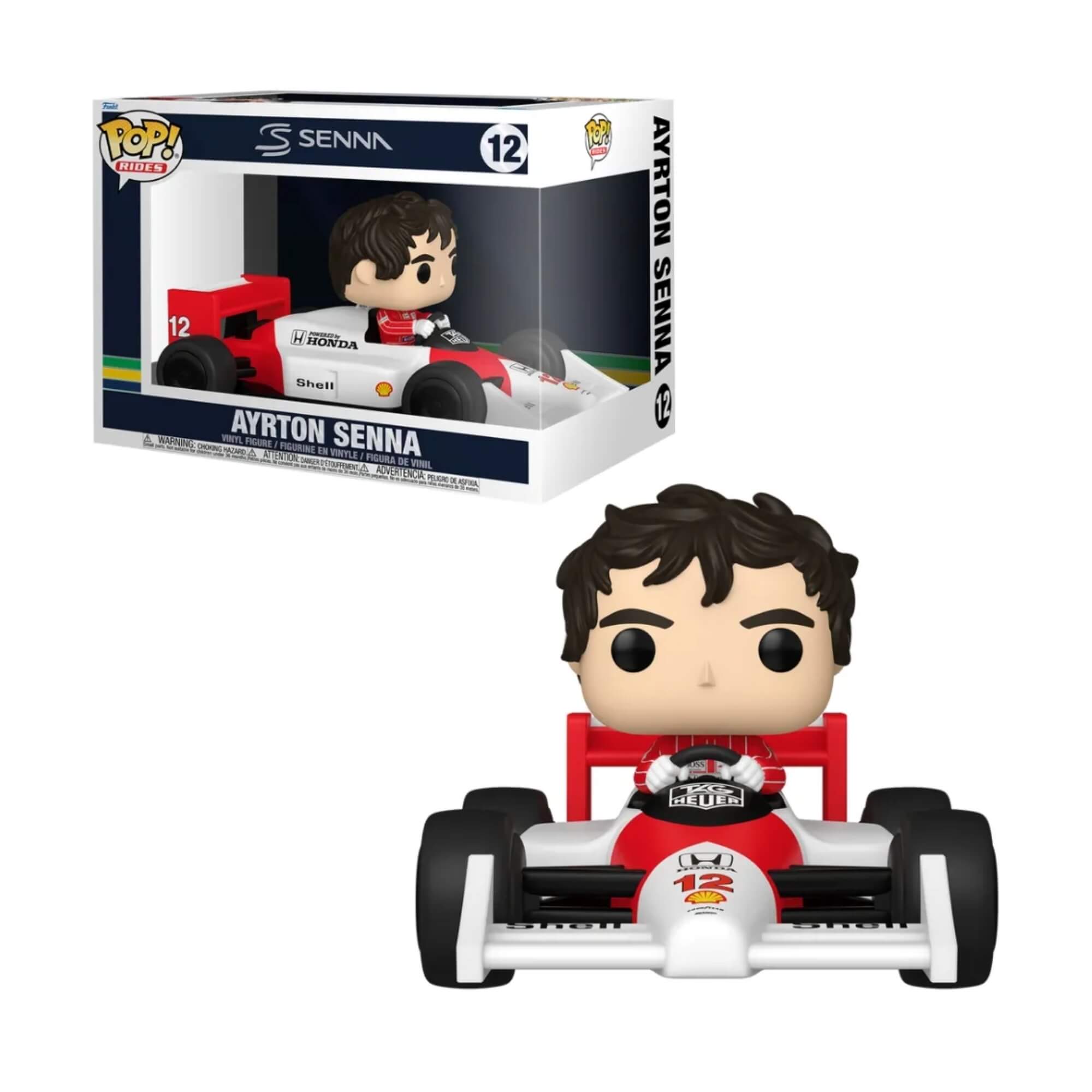 Boneco Funko Pop! Rides Super Deluxe McLaren - Ayrton Senna Candide - 12576