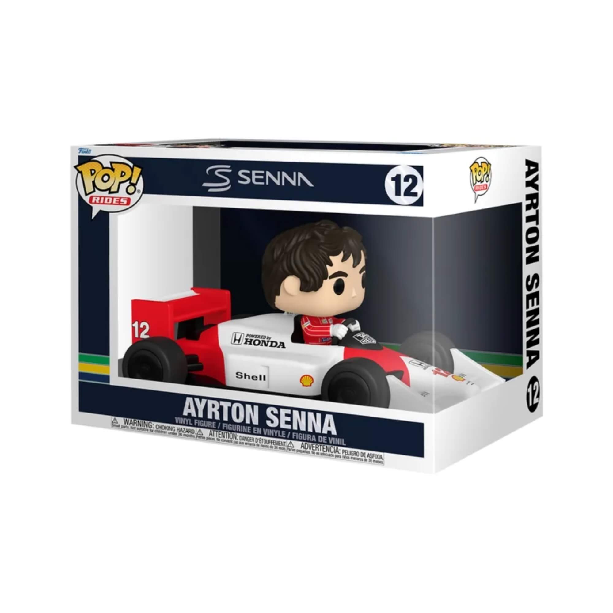 Boneco Funko Pop! Rides Super Deluxe McLaren - Ayrton Senna Candide - 12576