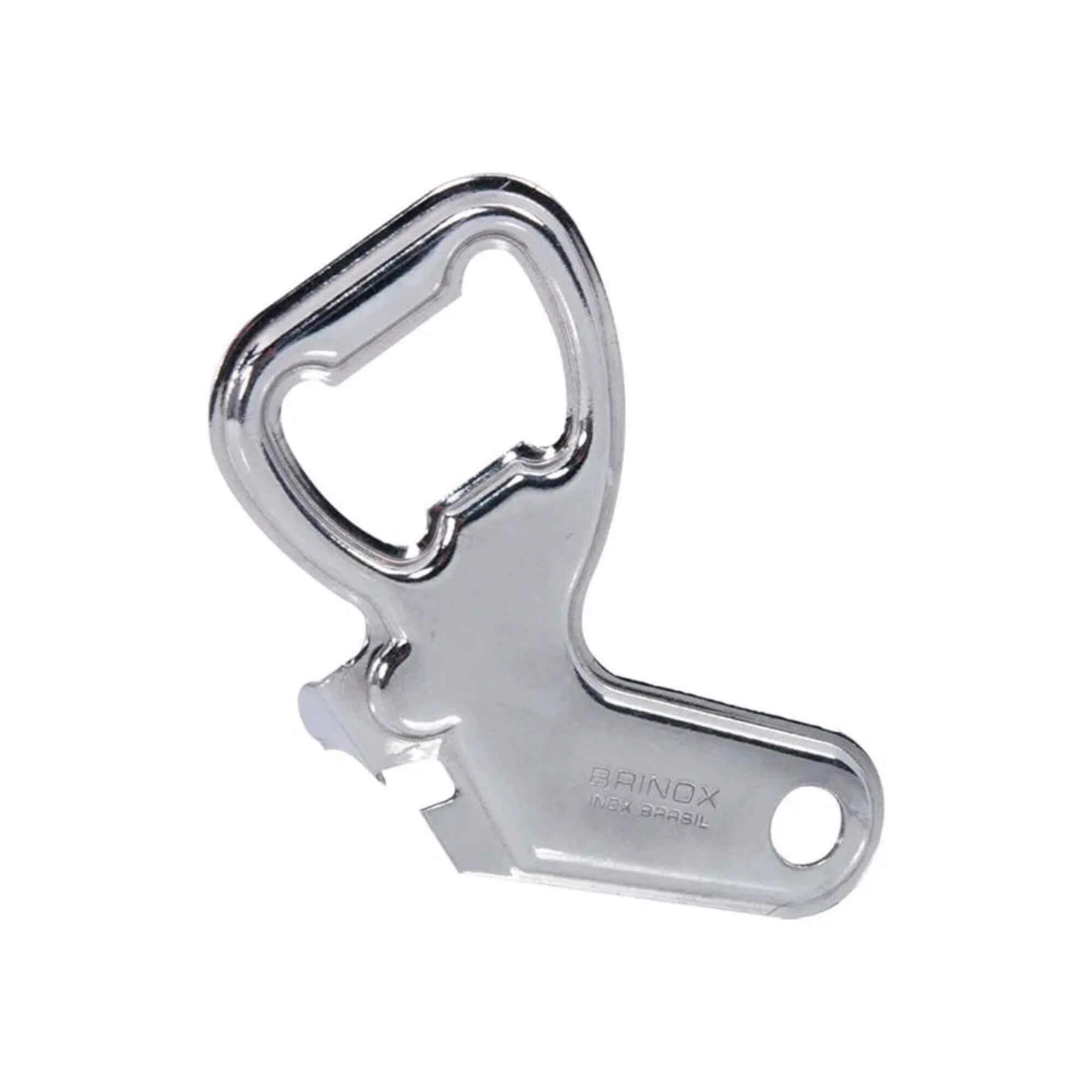 COMP Kit Caneca de Vidro 350ml + Abridor Aço Inox Brinox Cerveja Chopp