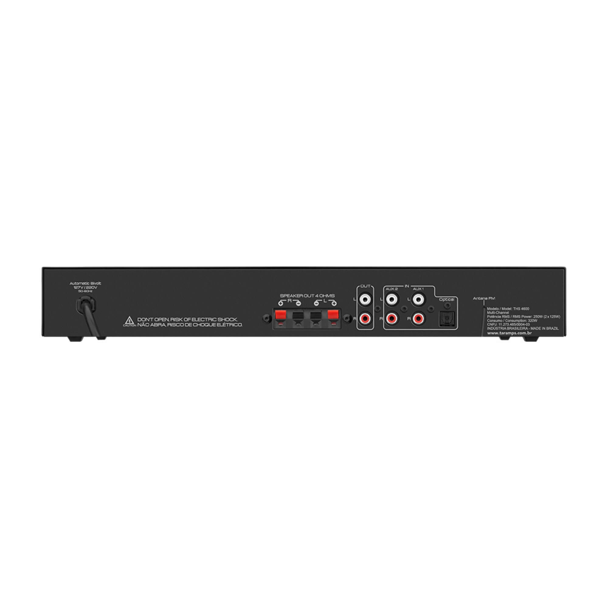 COMP Kit Som Ambiente THS 4600 + 8 Arandelas Redonda 40w 6" Taramps