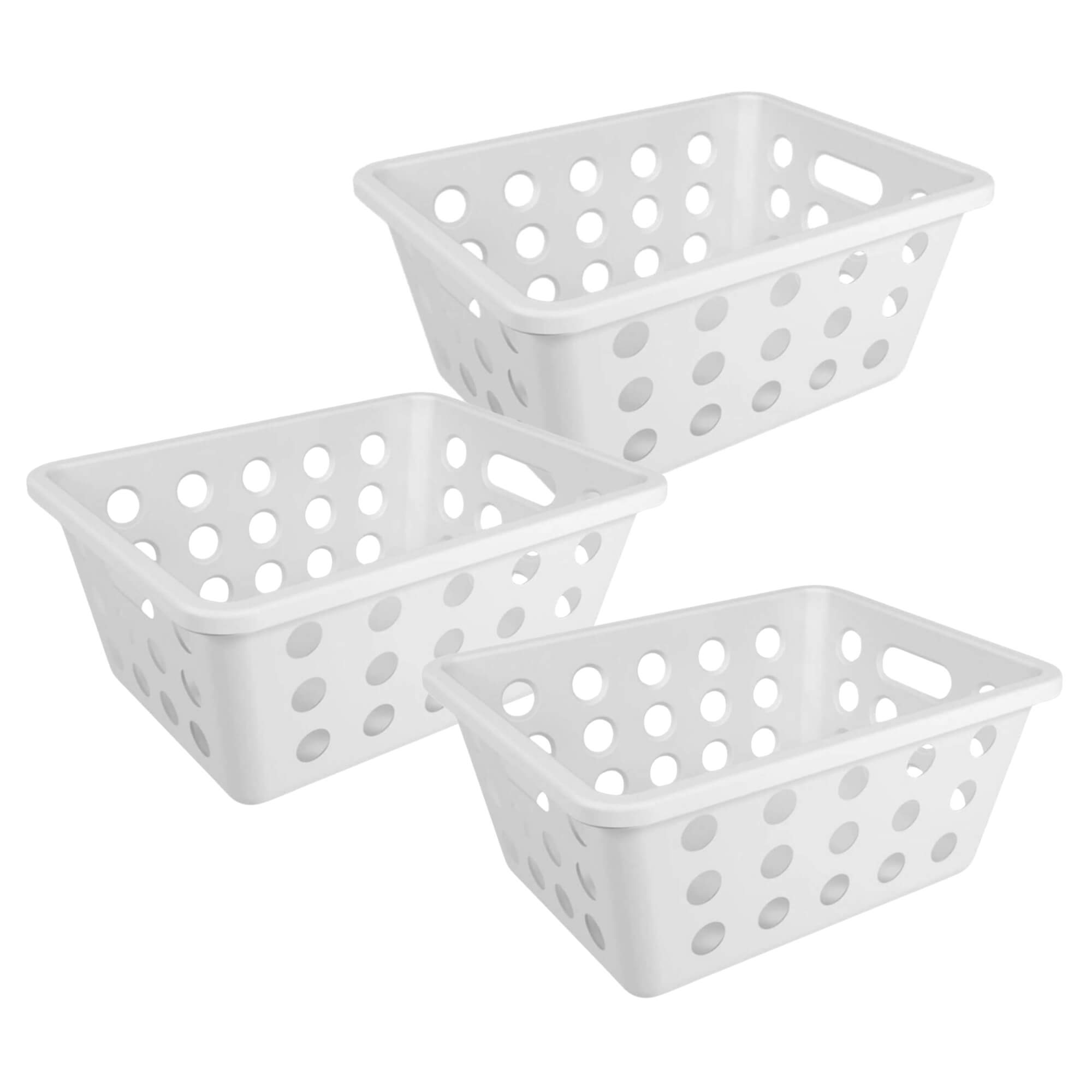 COMP Kit 3 Cestas Organizadoras Pequenas Coza One Brinox 1,5L Polipropileno Natural 18x14x8cm
