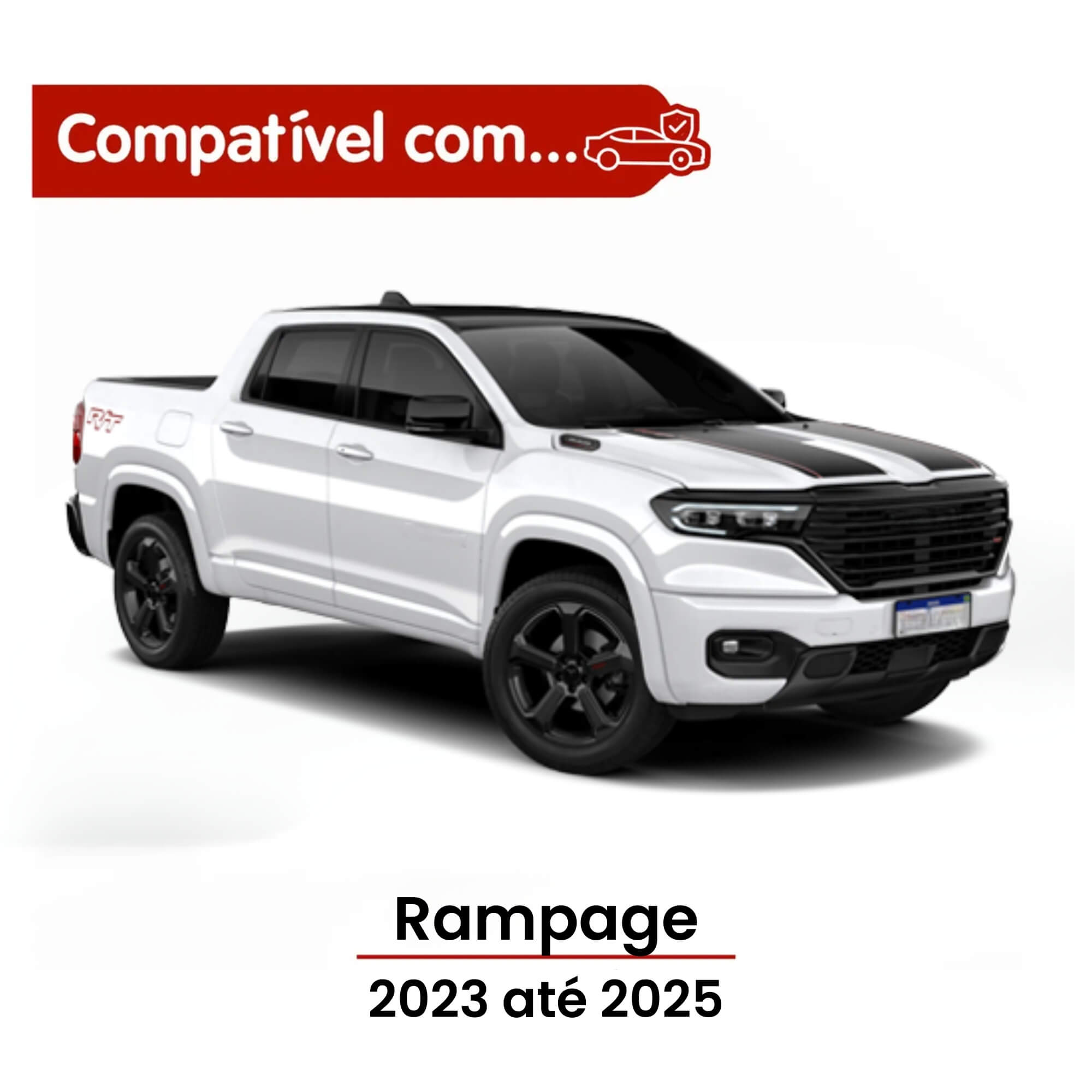 Calha de Chuva Rampage 23/25 4 Portas Inteiriça/Slim TG Poli - TG01100205 35001