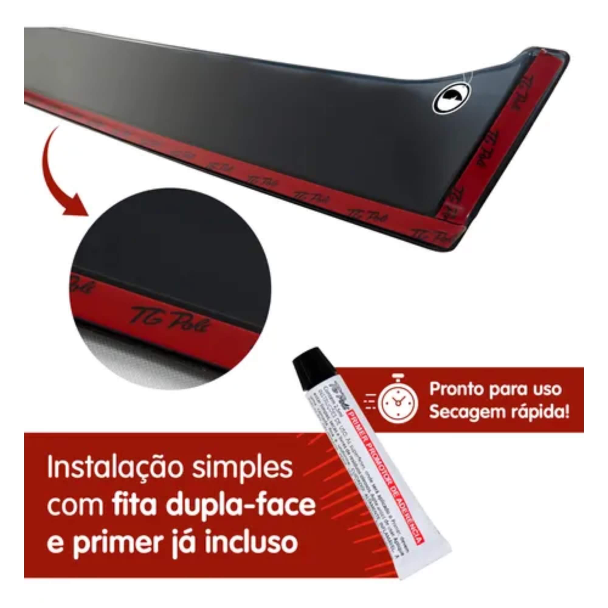 Calha de Chuva Rampage 23/25 4 Portas Inteiriça/Slim TG Poli - TG01100205 35001