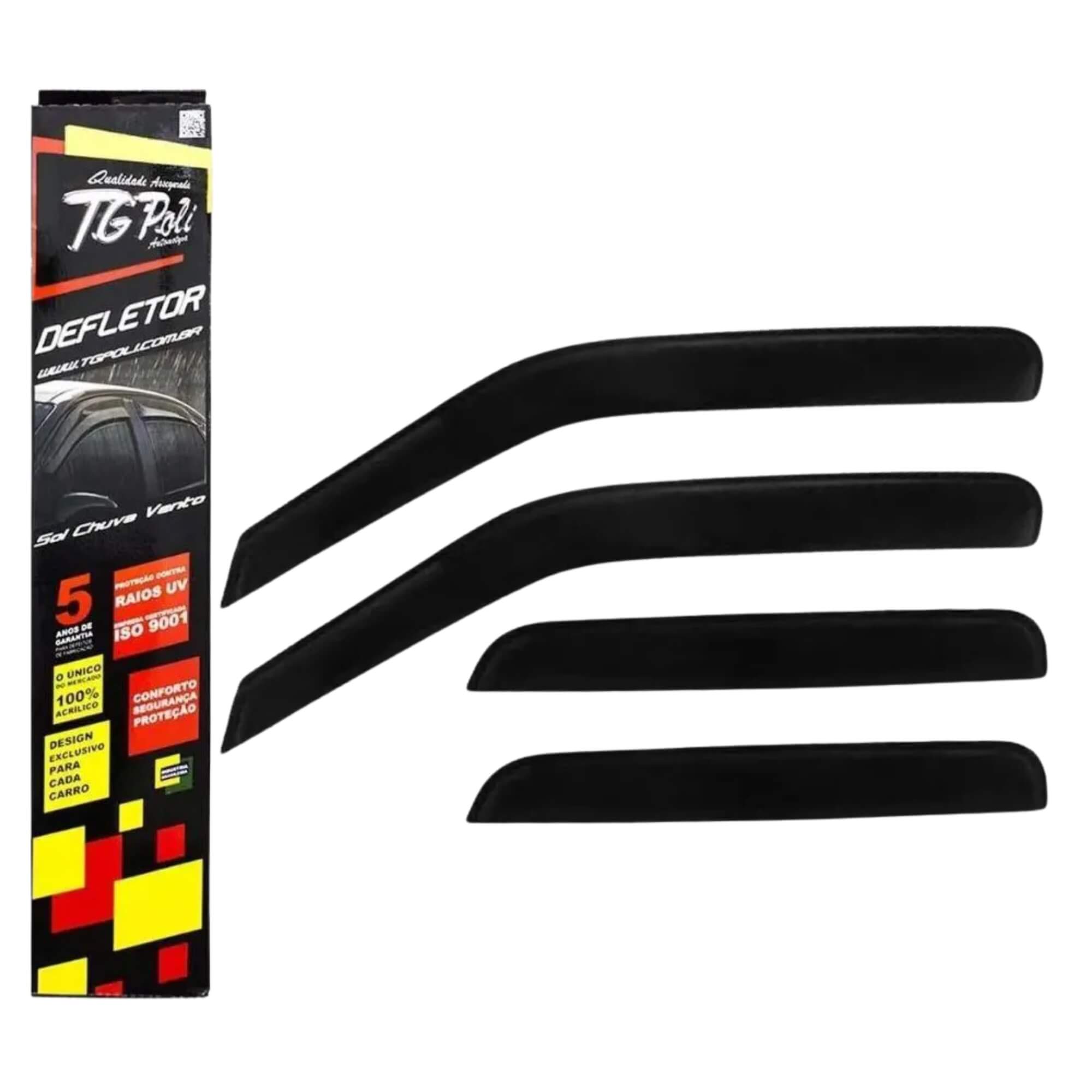 Calha de Chuva Tiggo 7 19/23 4 Portas Inteiriça/Slim TG Poli - TG01100204 34004