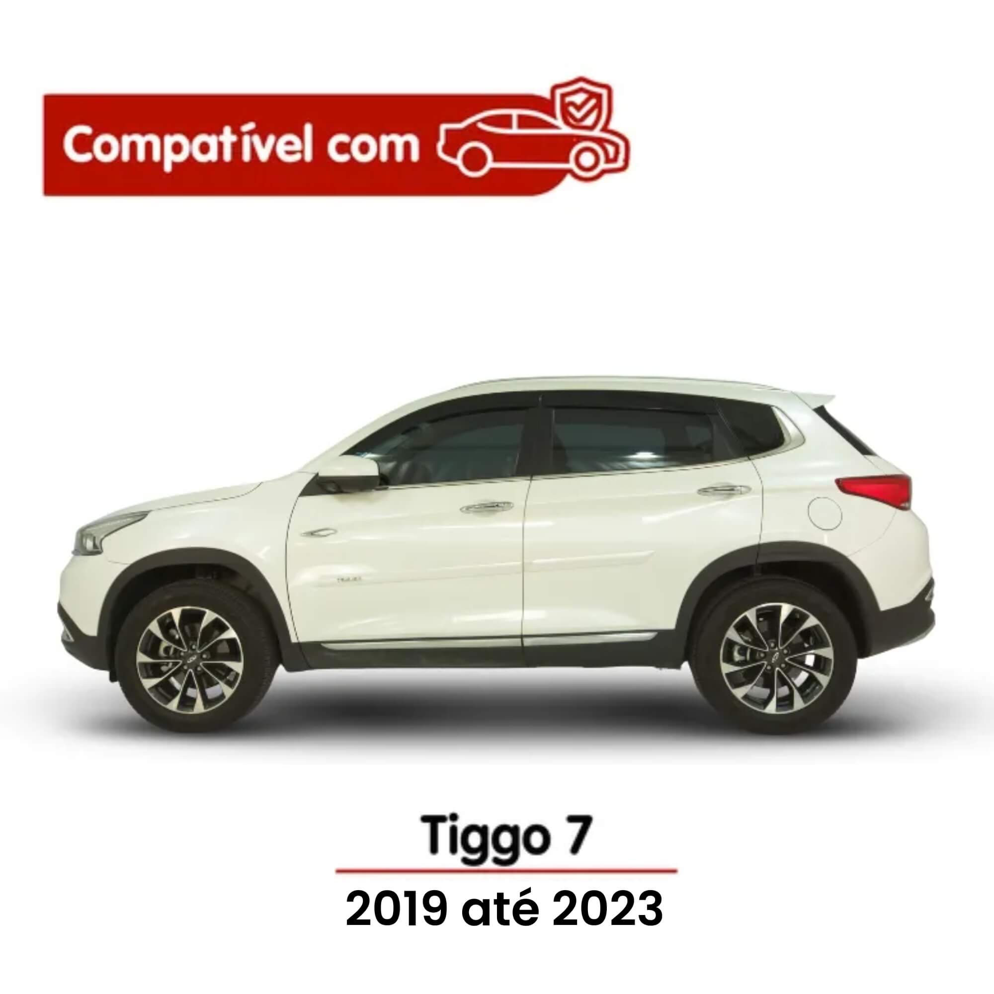 Calha de Chuva Tiggo 7 19/23 4 Portas Inteiriça/Slim TG Poli - TG01100204 34004