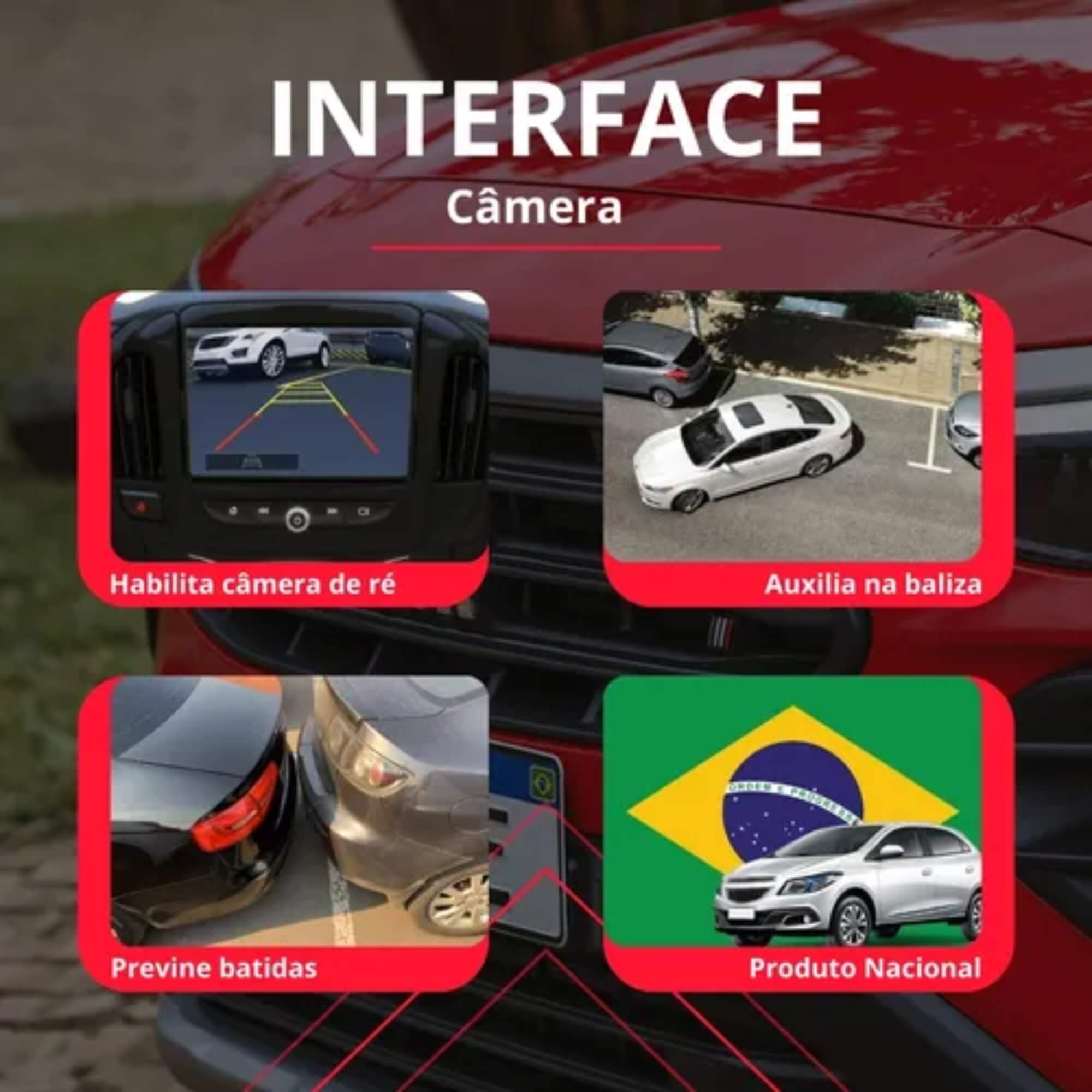 Interface para Câmera de Ré FIC FI-14 Fiat Pulse 22/26 Flexitron - 10.00.00.1583