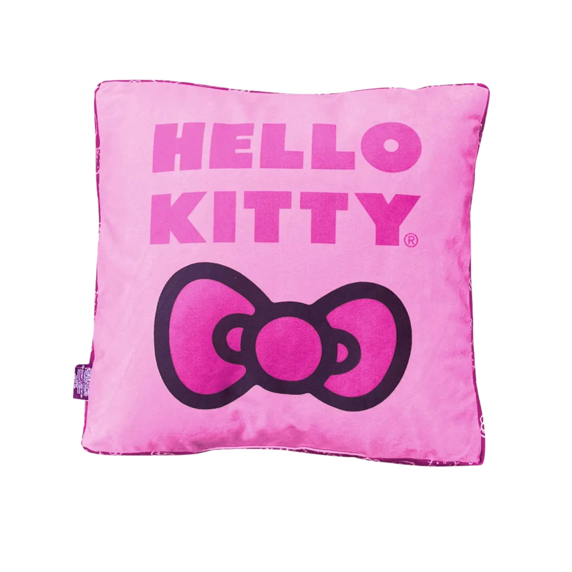 COMP Kit Hello Kitty Almofada + Manta 1,20x1,60 + Copo Térmico Inox 1,15L Zona Criativa