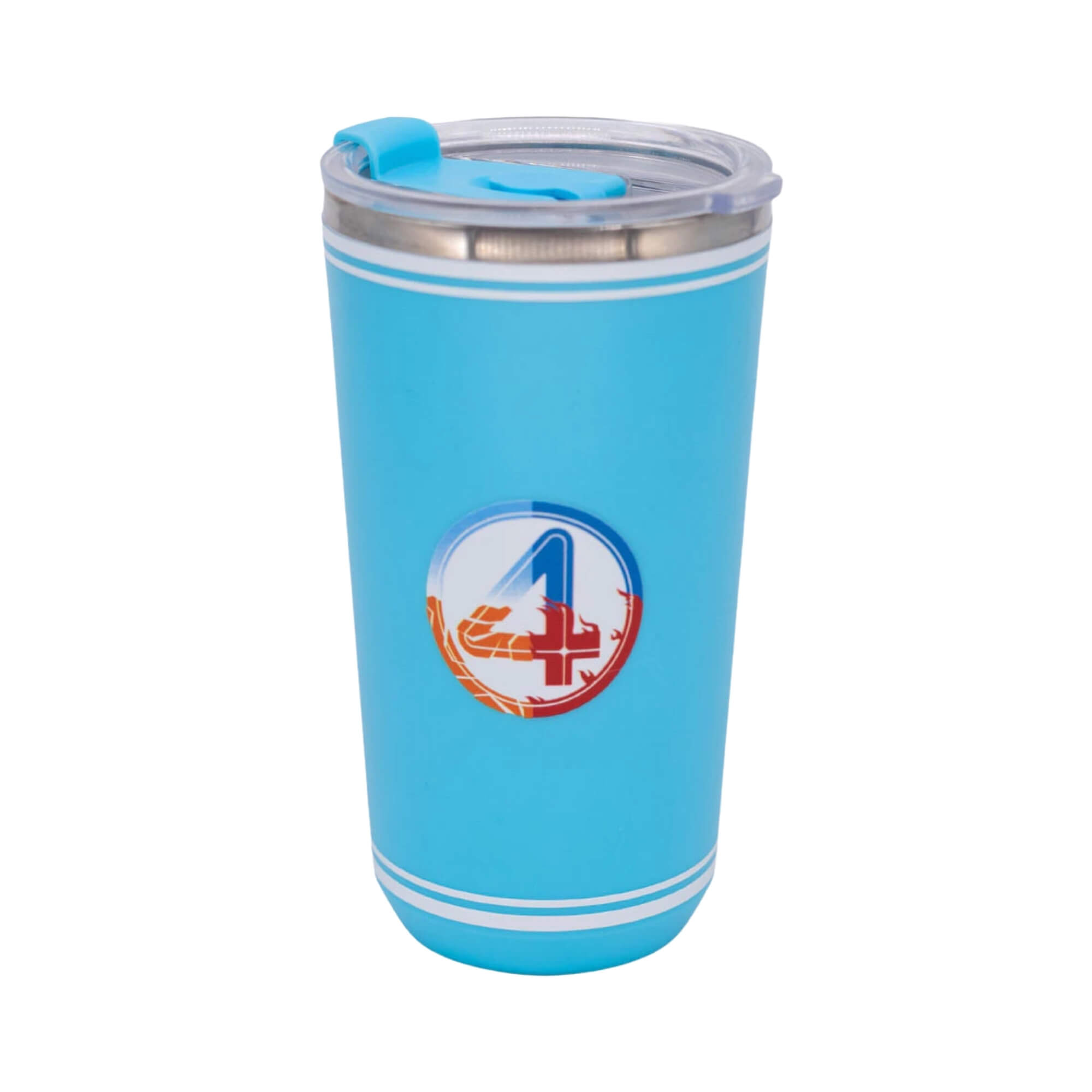 COMP Kit Marvel Quarteto Fantástico Almofada 40x40 + Copo Sky Inox 500ml Zona Criativa