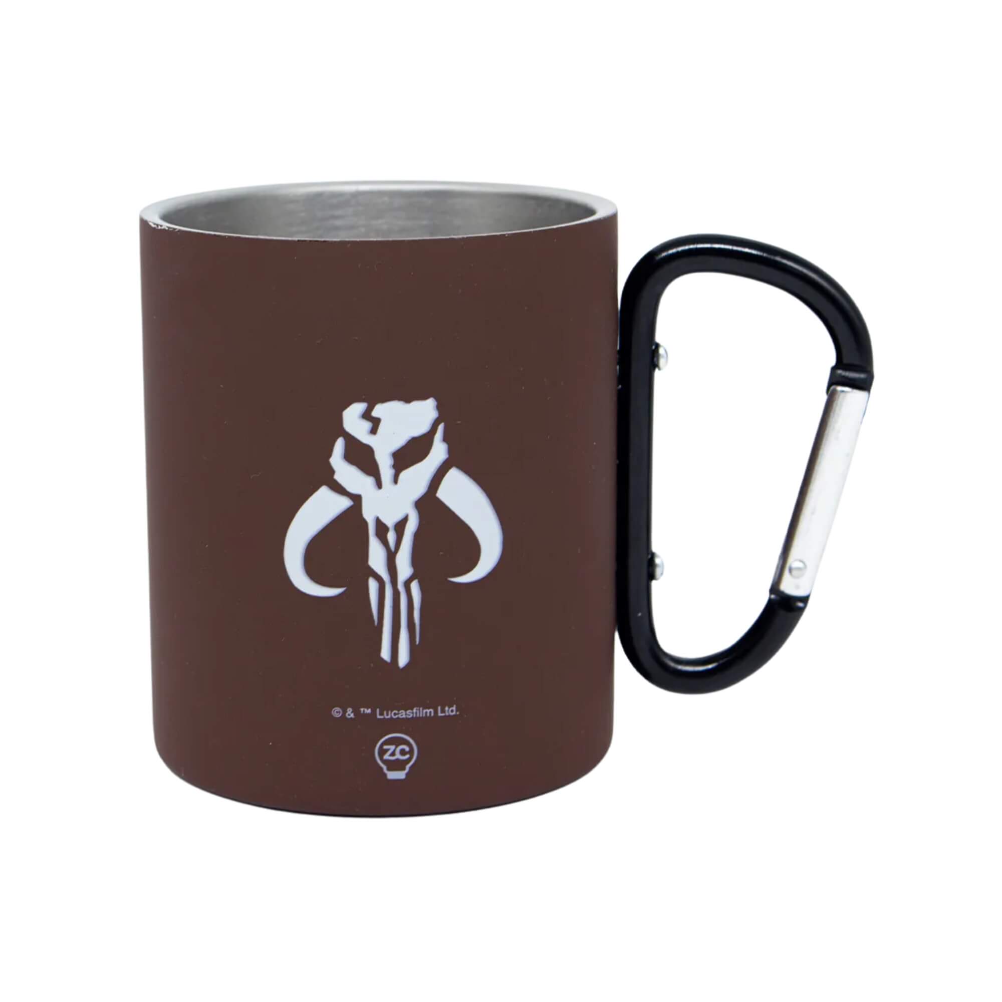 COMP Kit 2 Canecas Inox Mosquetão 300ml Baby Yoda + Mandalorian Star Wars Zona Criativa