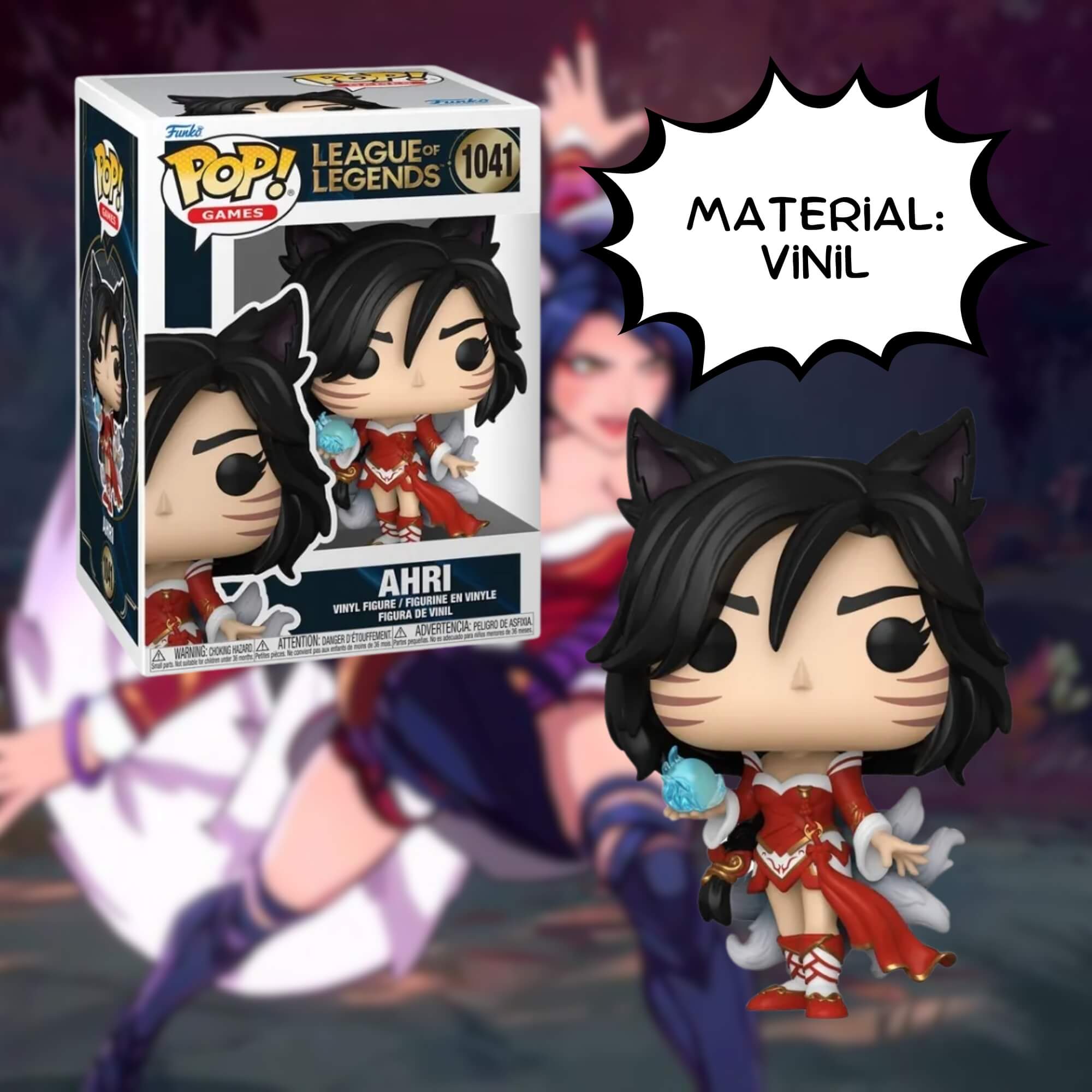 VAR Boneco Funko Pop! League of Legends (Escolha o Personagem) Personagem:Ahri