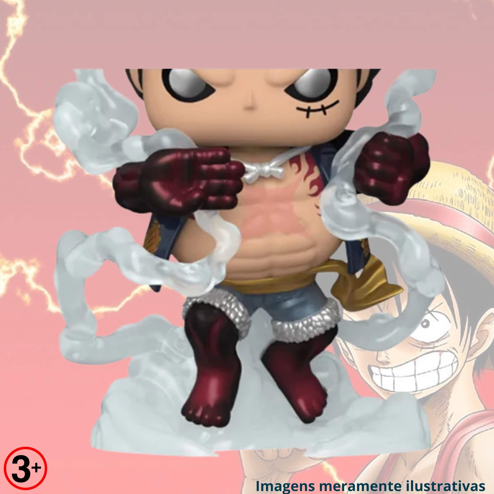 VAR Boneco Funko Pop! One Piece (Escolha o personagem) Personagem:Luffy Gear Four