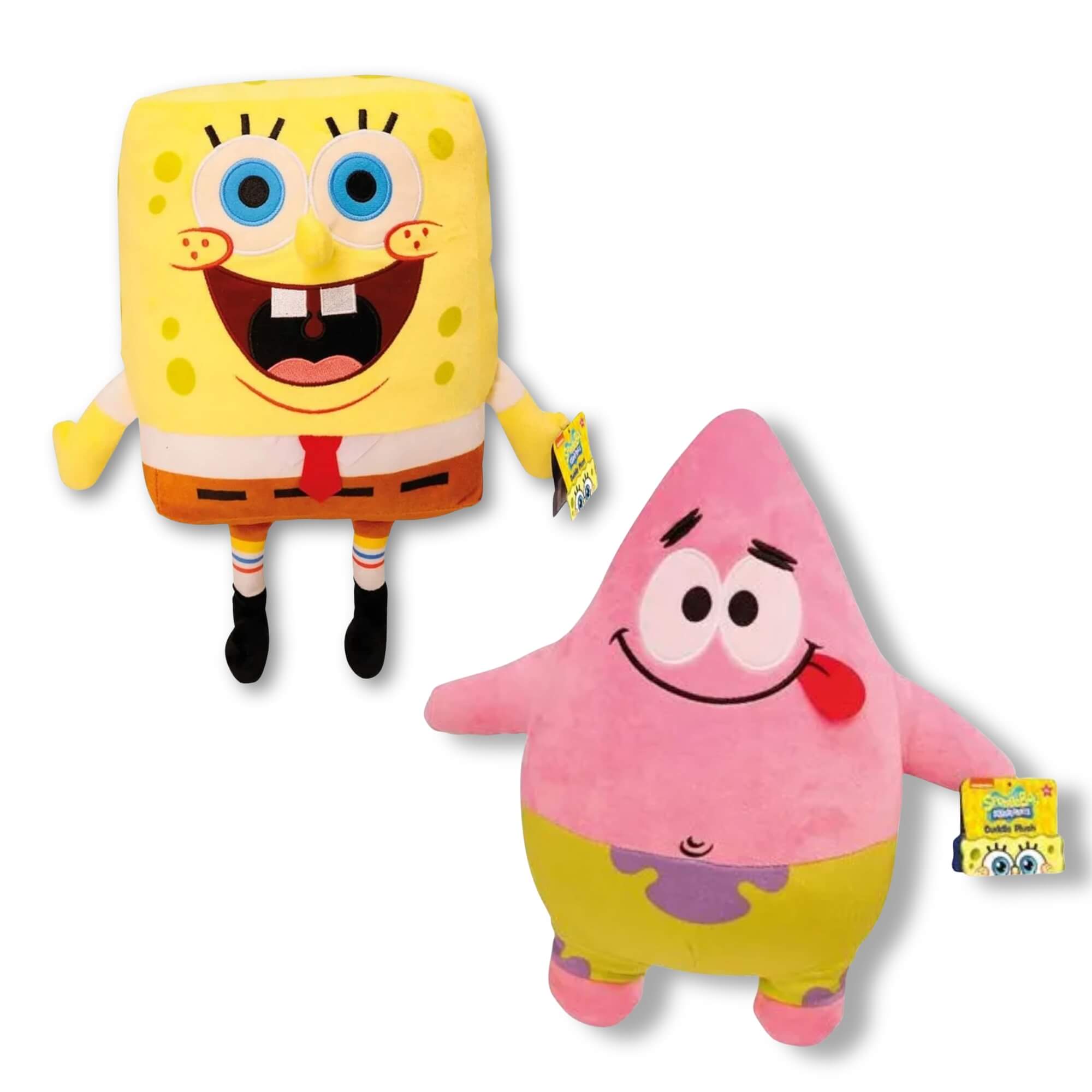 COMP Kit Pelúcia Bob Esponja e Patrick Estrela 30cm Multikids