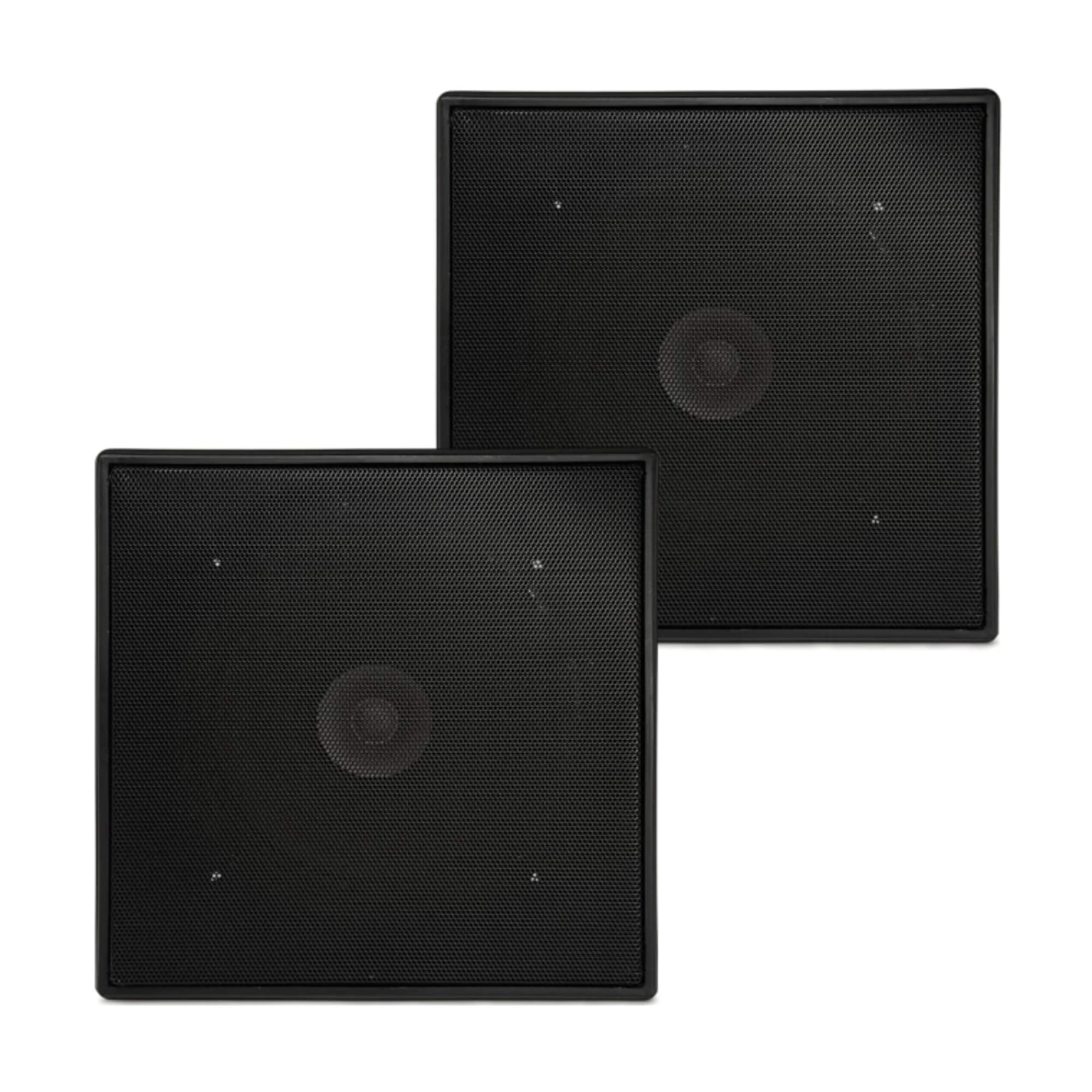 COMP Kit Amplificador Receiver SLIM 1600 MC G5 60W + 4 Arandelas Leson Quadrada Preta
