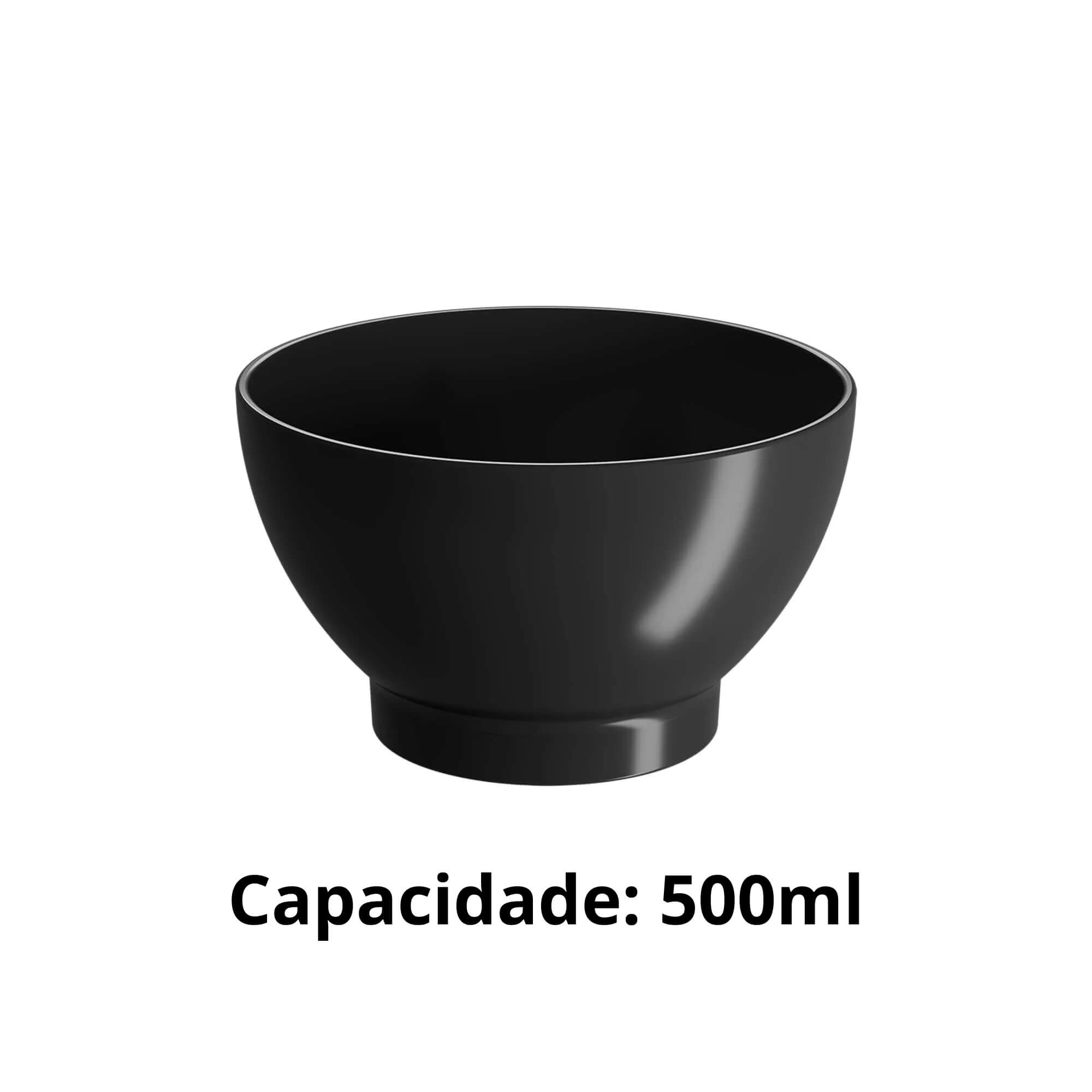 COMP Kit Sobremesa – Colher de Sorvete Brinox Linha Asti + Cumbuca Coza Cozy 500 ml Preta