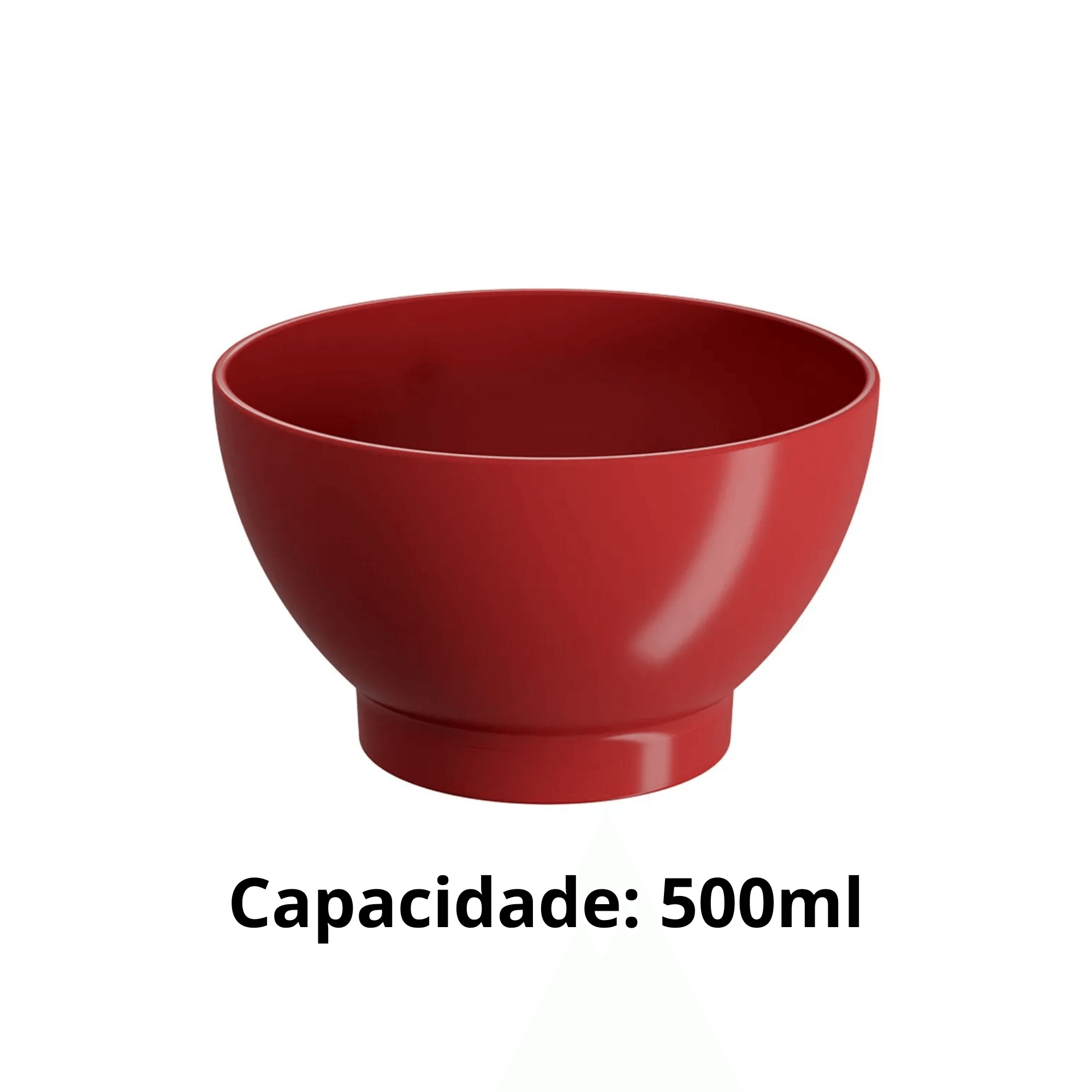 COMP Kit Sobremesa – Colher de Sorvete Brinox Linha Asti + Cumbuca Cozy 500 ml Vermelha