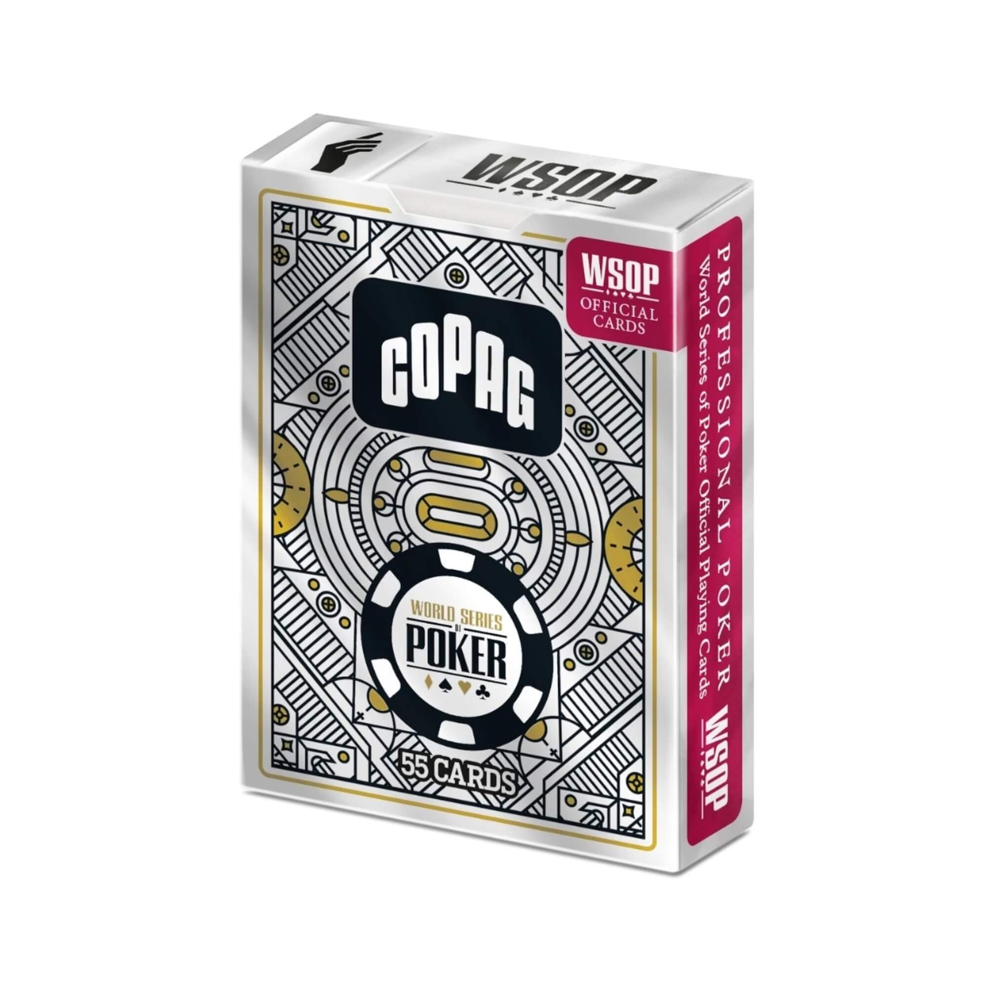 Kit 2 Peças Baralho WSOP Single Deck Verso Vermelho/Preto Copag - 35852