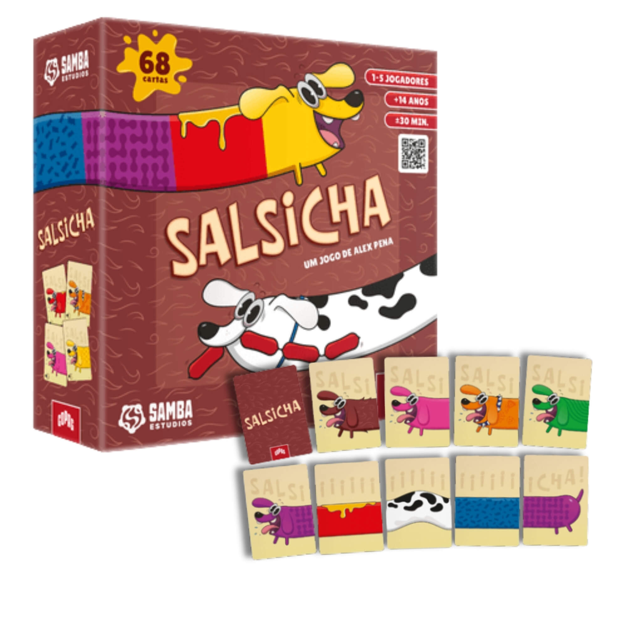 Jogo de Cartas Infantil Salsicha 1 a 5 Jogadores Copag - 36031