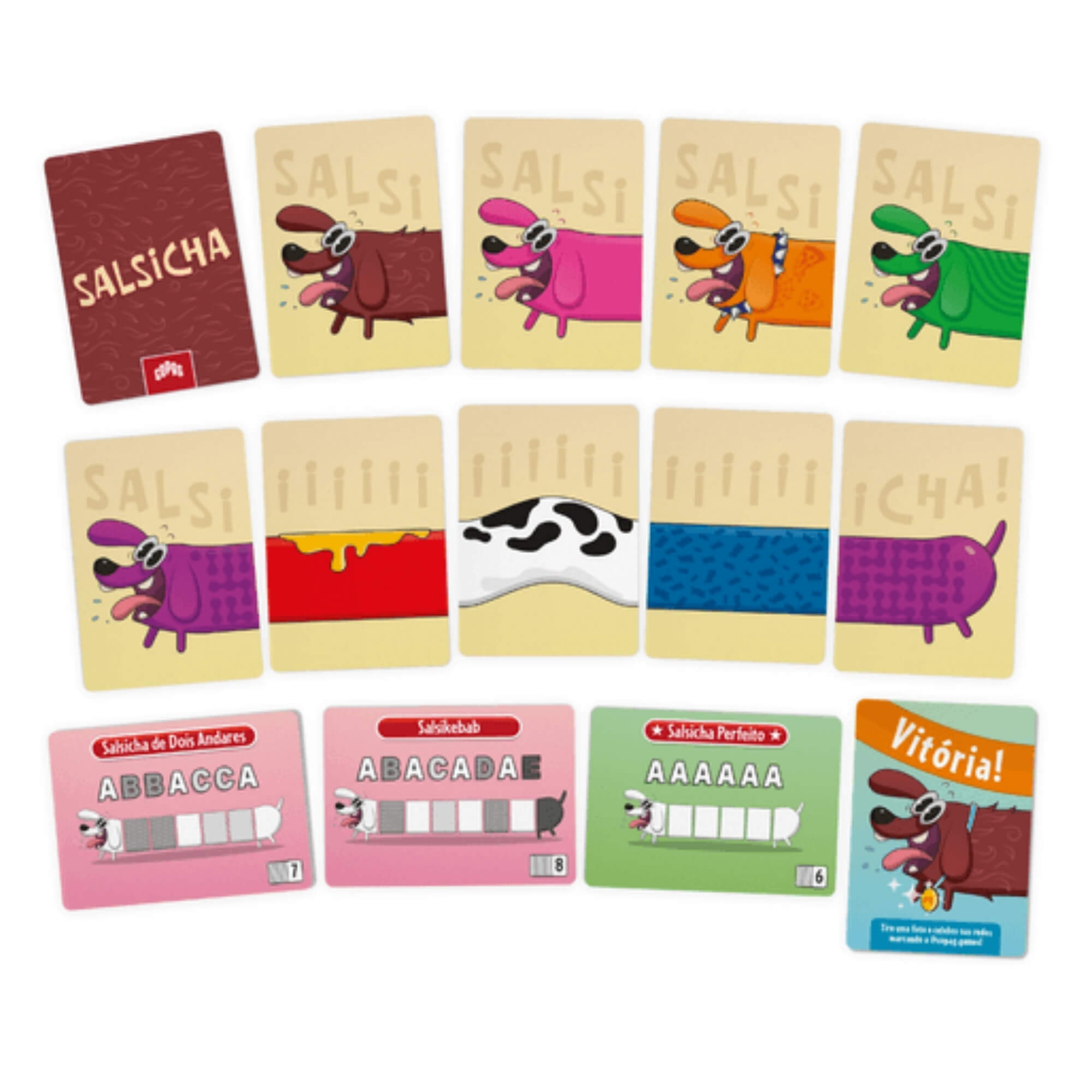 Jogo de Cartas Infantil Salsicha 1 a 5 Jogadores Copag - 36031