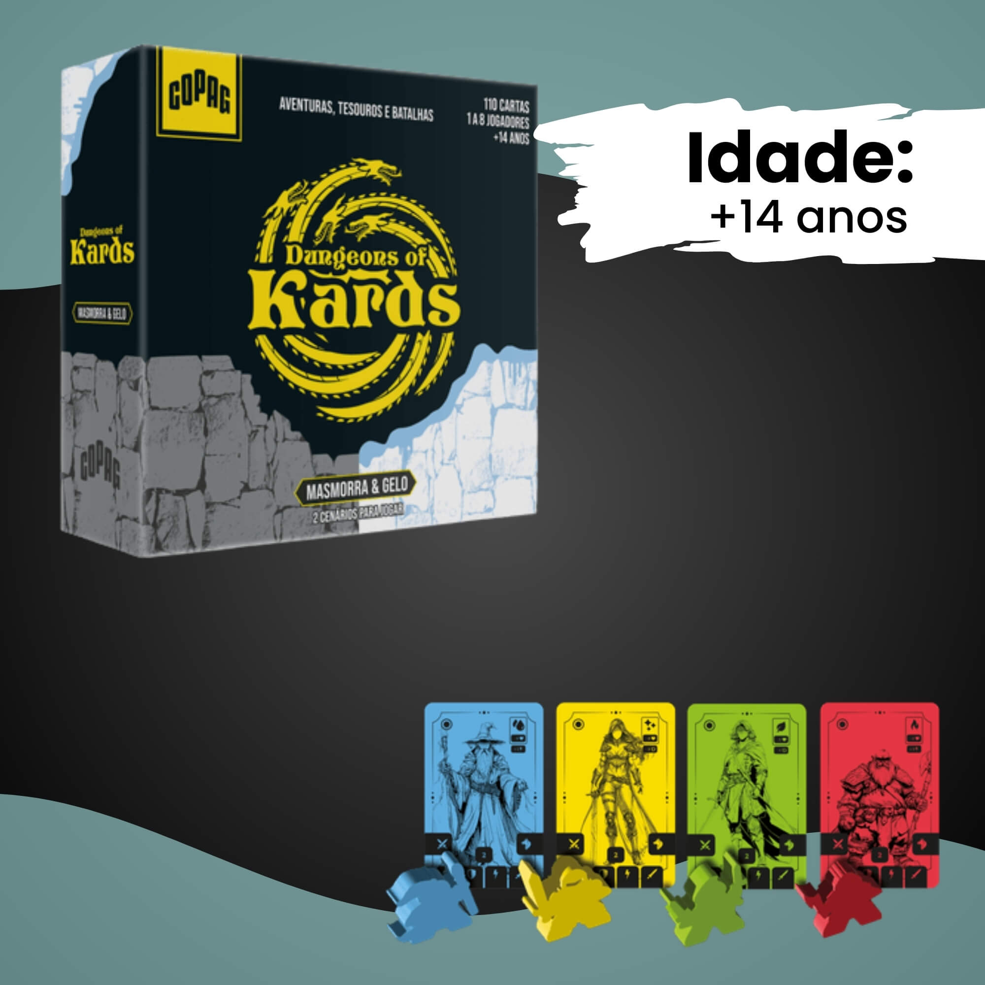 Jogo de Cartas Dungeons of Kards Masmorra e Gelo Copag - 34964