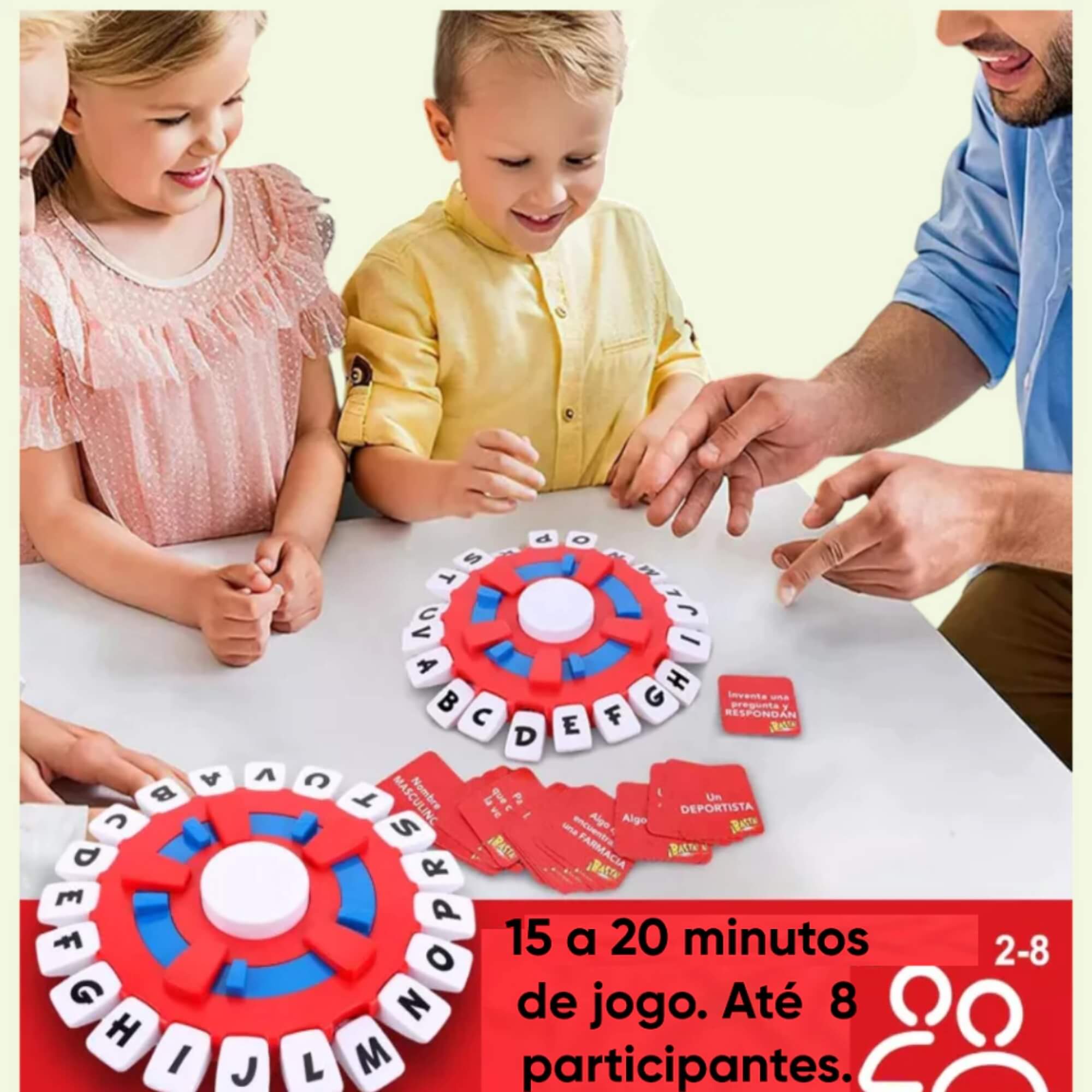 Jogo Tecla Letras com 36 cartas com 72 temas Braskit - 1206