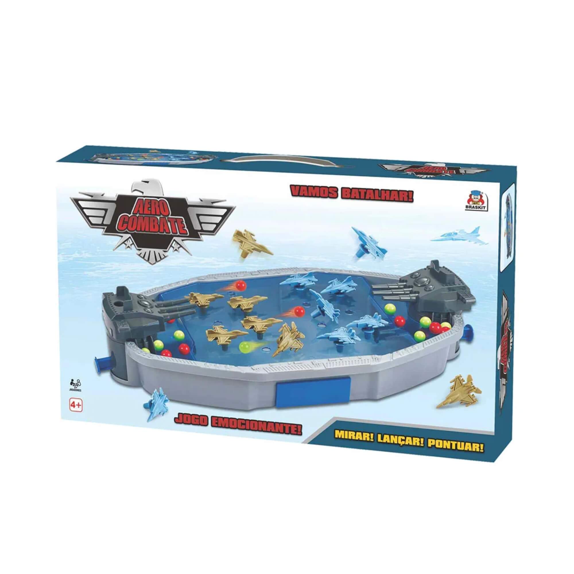 Jogo Aero Combate Aviões Coloridos – Brinquedo Infantil Educativo 4+ Anos Braskit 2303