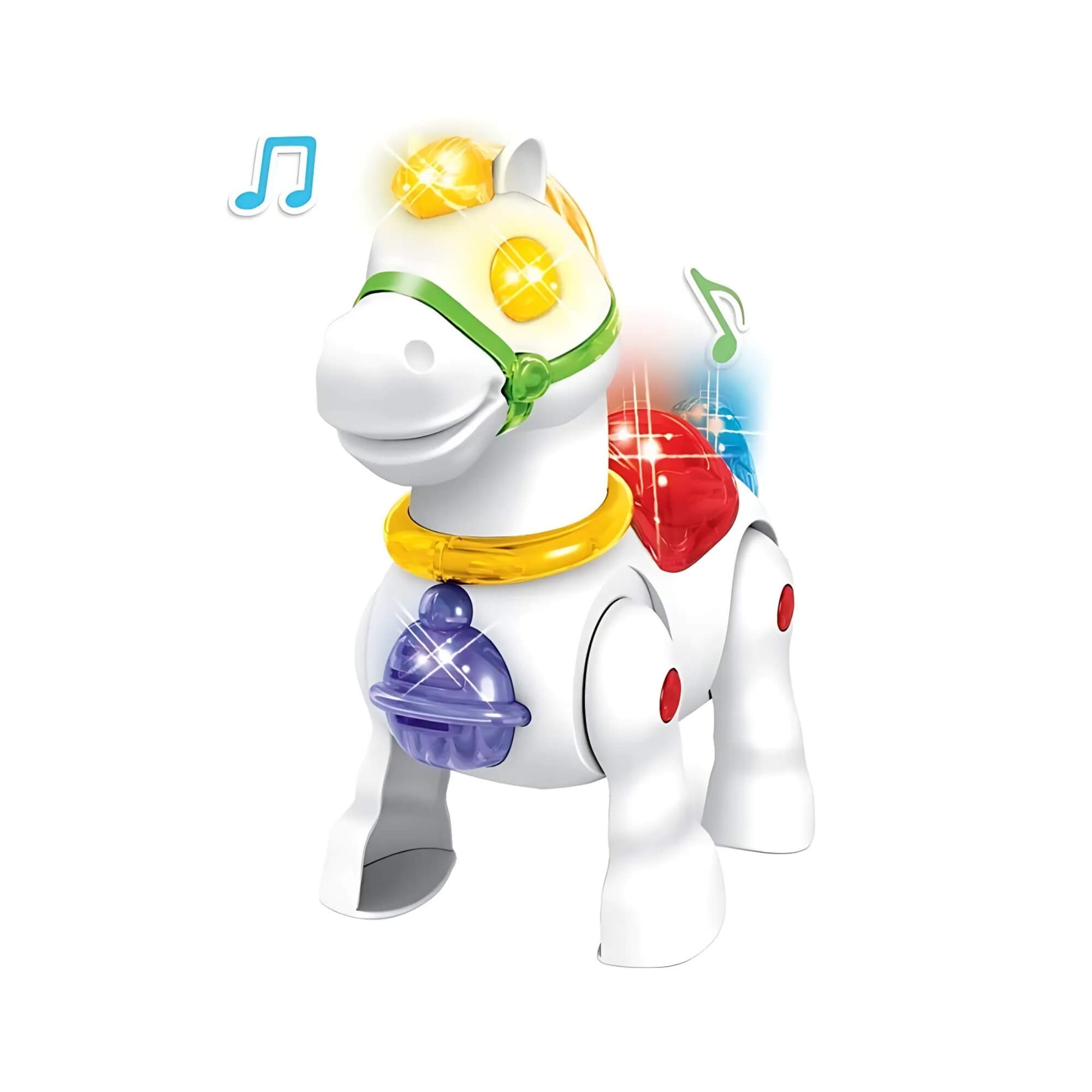Brinquedo Infantil Cavalinho Musical com Luz e Som Braskit - 1802