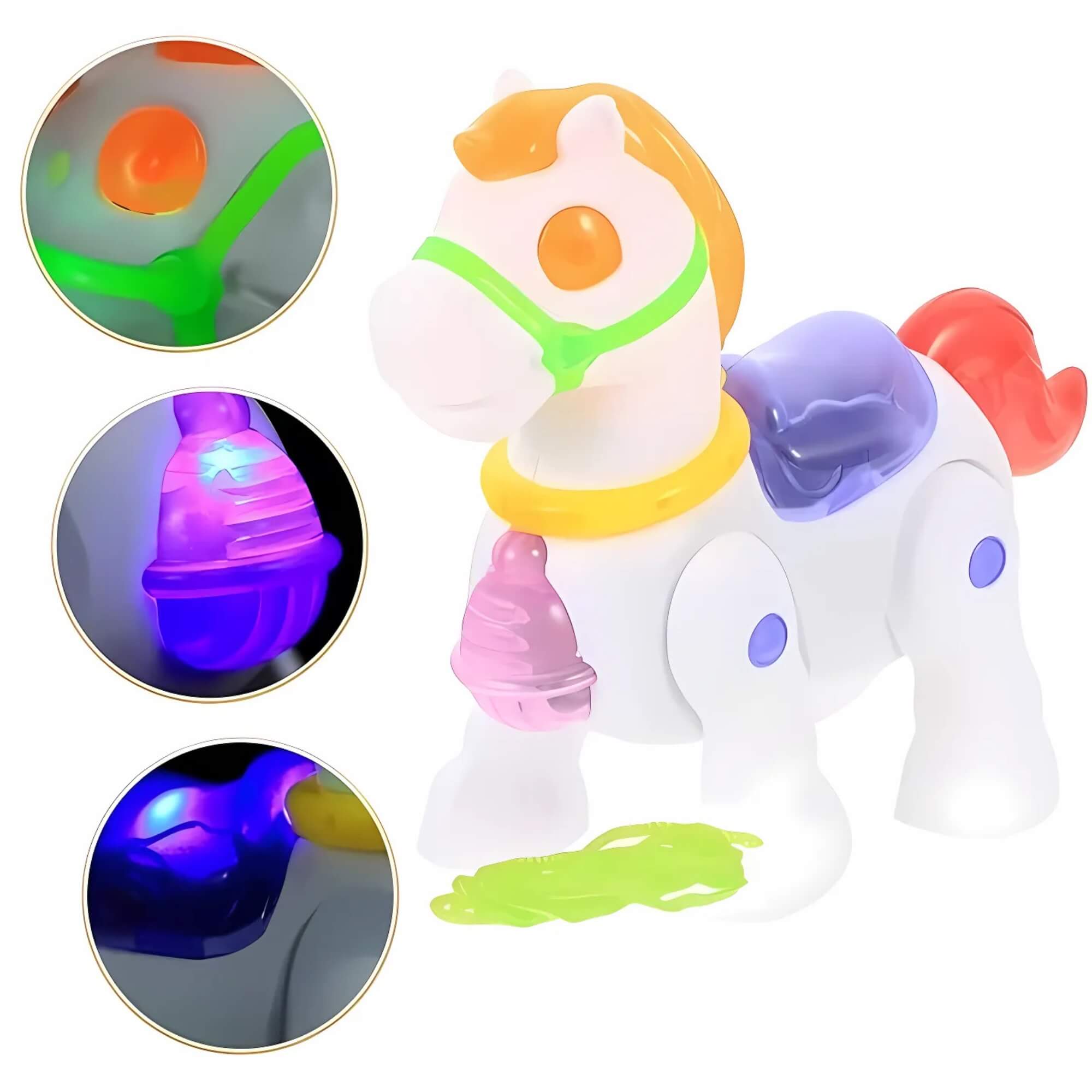 Brinquedo Infantil Cavalinho Musical com Luz e Som Braskit - 1802