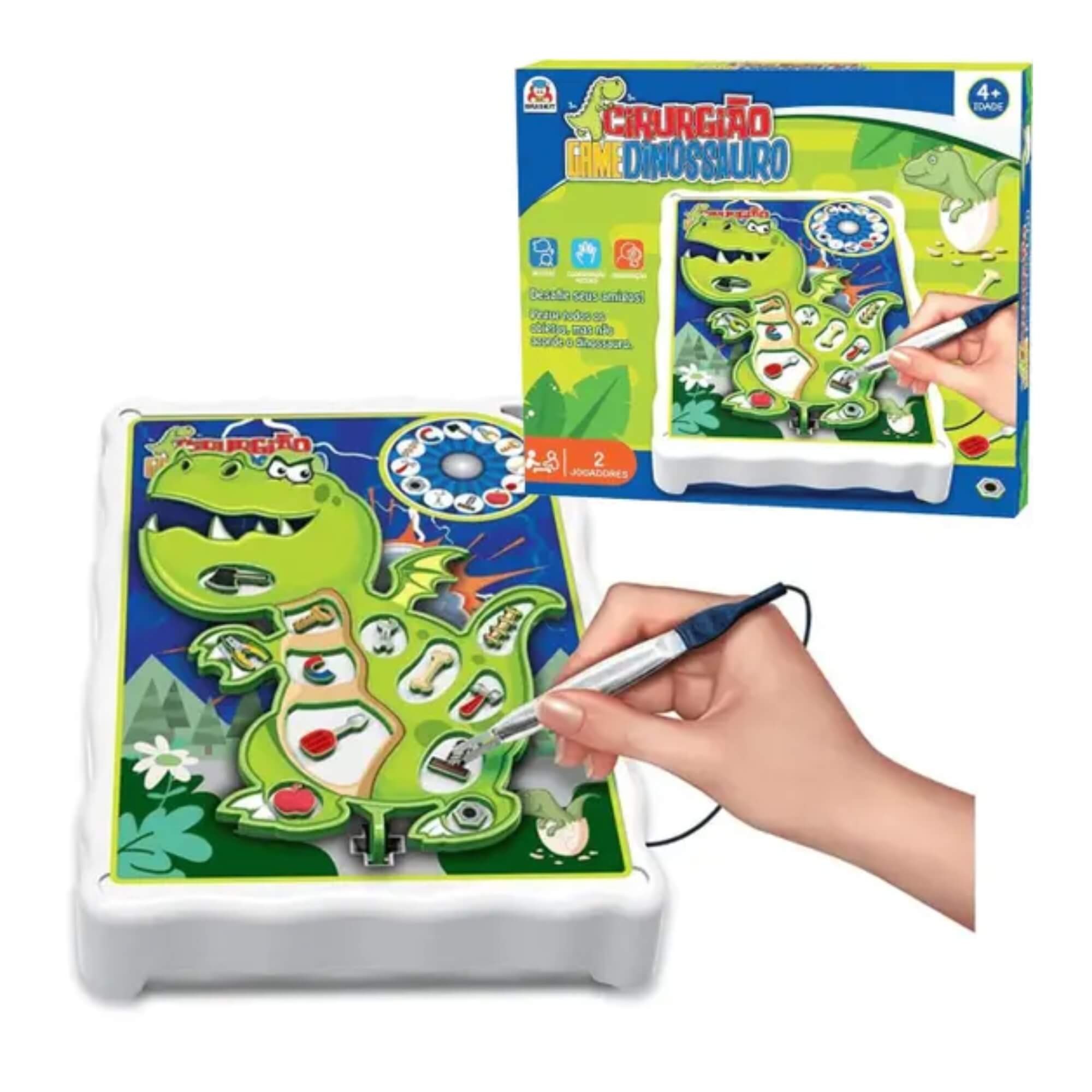 Jogo Infantil Cirurgião Game Dinossauro +4 Anos Braskit - 1203