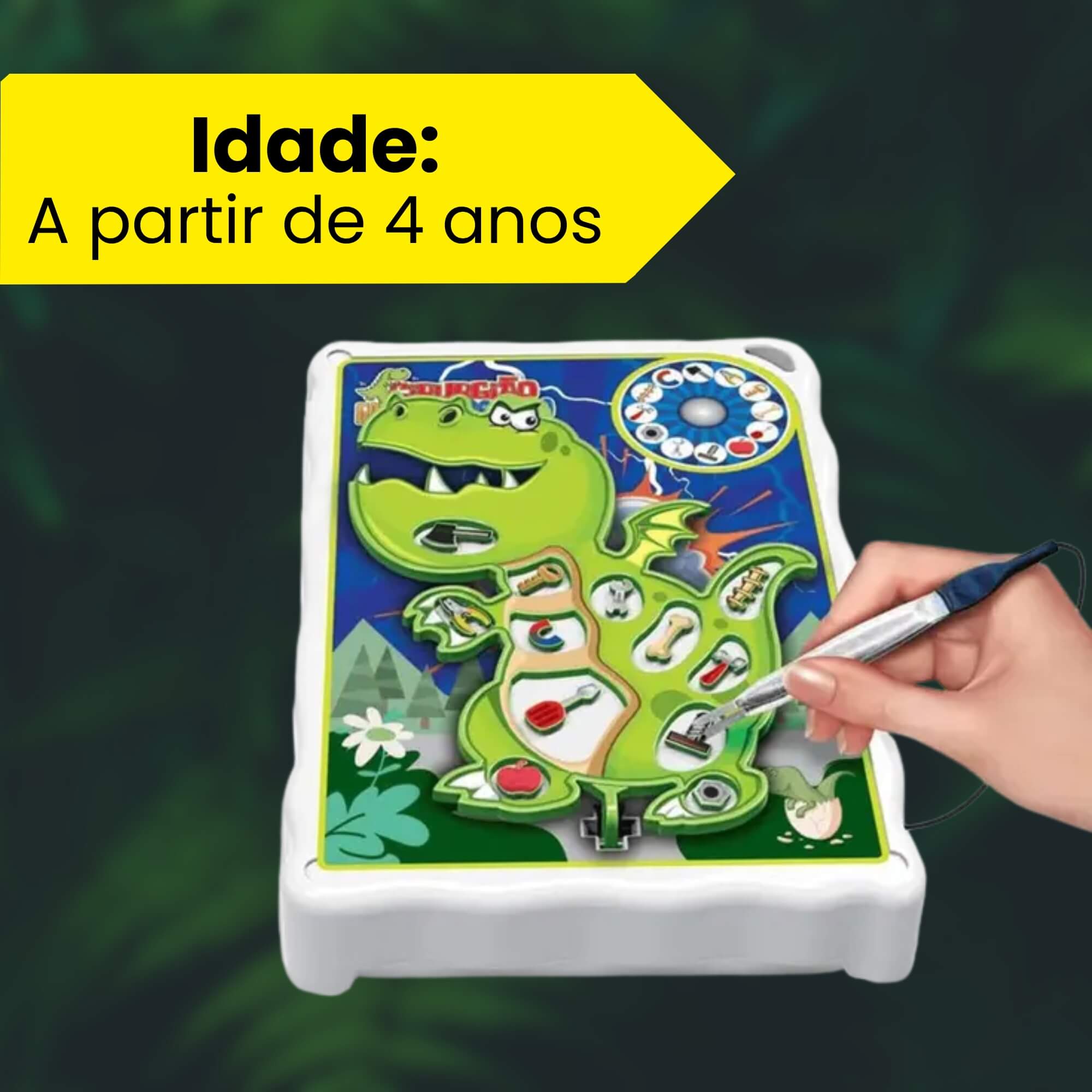 Jogo Infantil Cirurgião Game Dinossauro +4 Anos Braskit - 1203