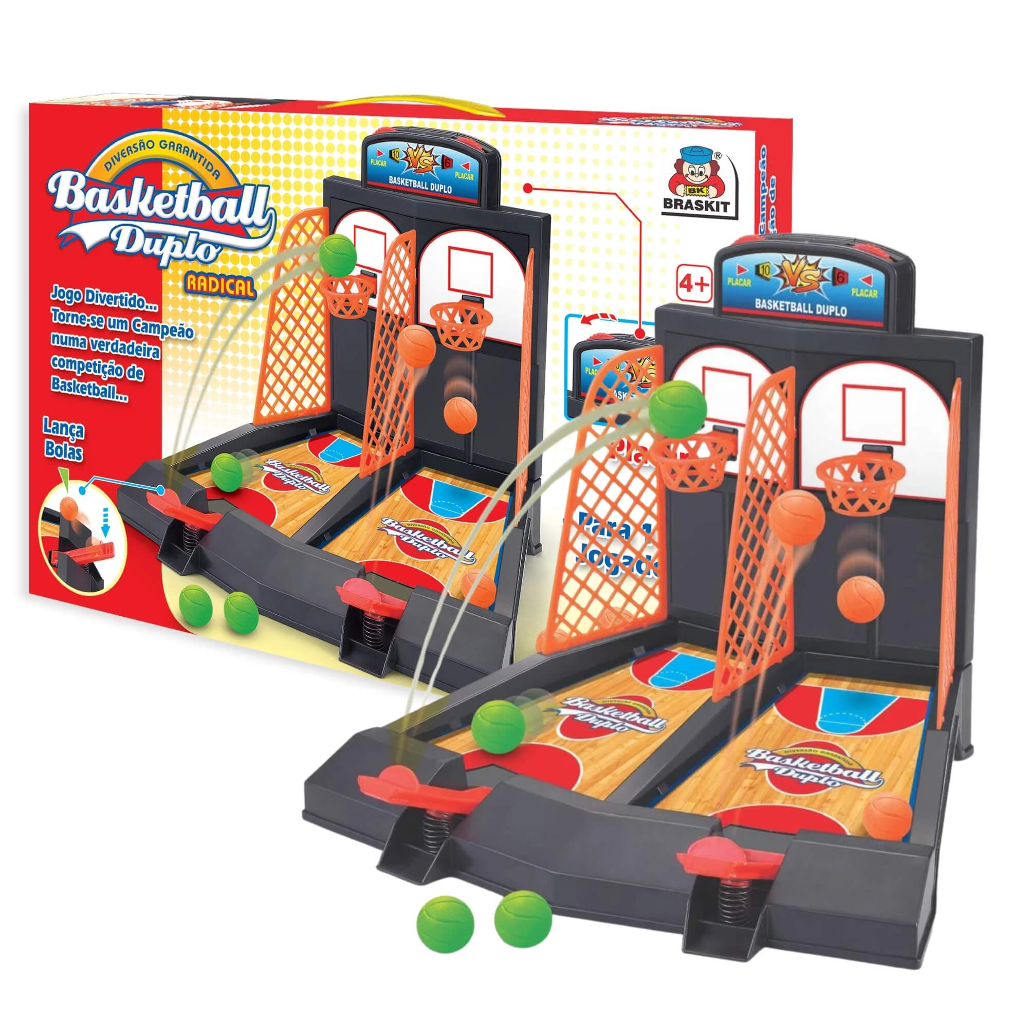 Jogo Infantil Basketball Duplo com Placar de Pontos Braskit - 0702