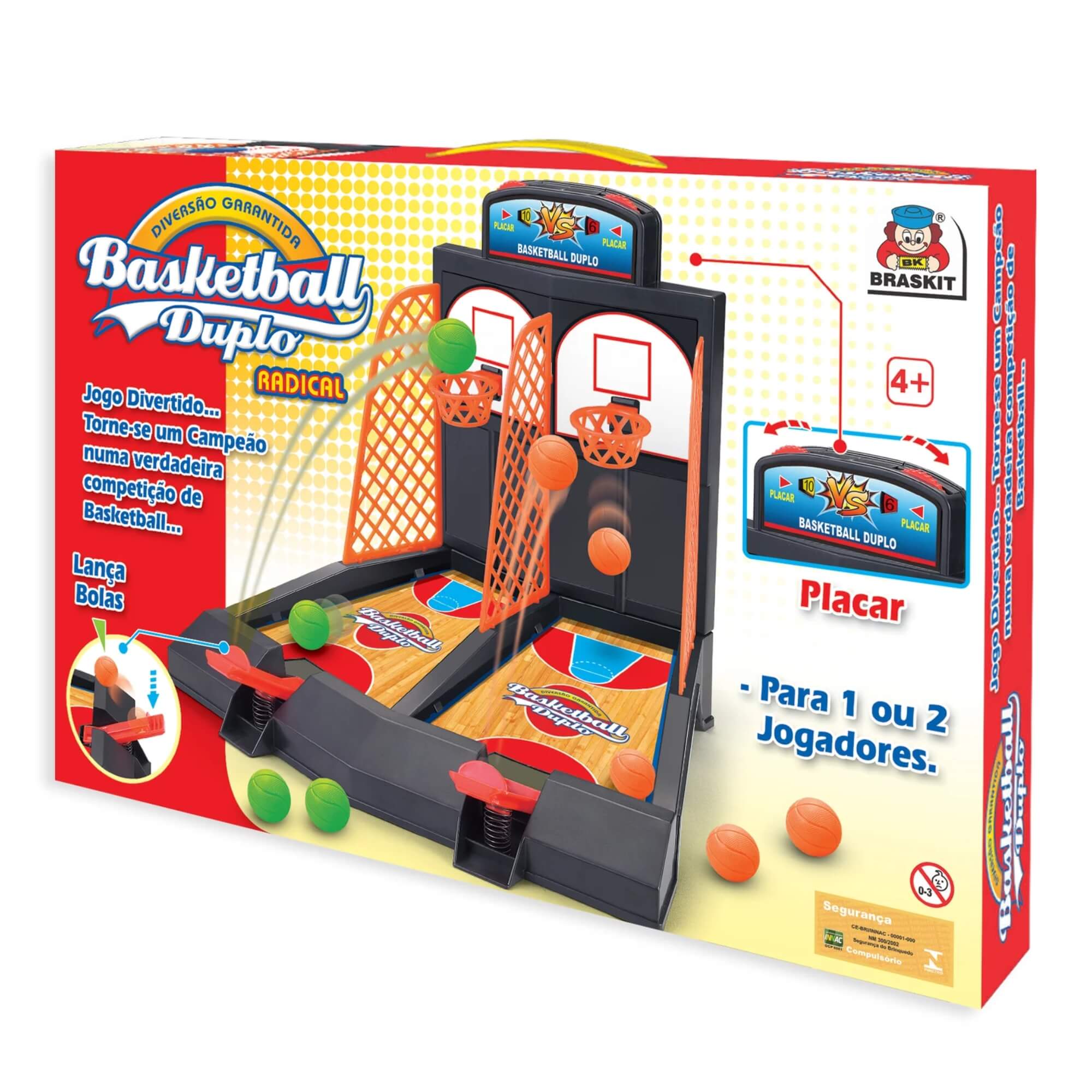 Jogo Infantil Basketball Duplo com Placar de Pontos Braskit - 0702