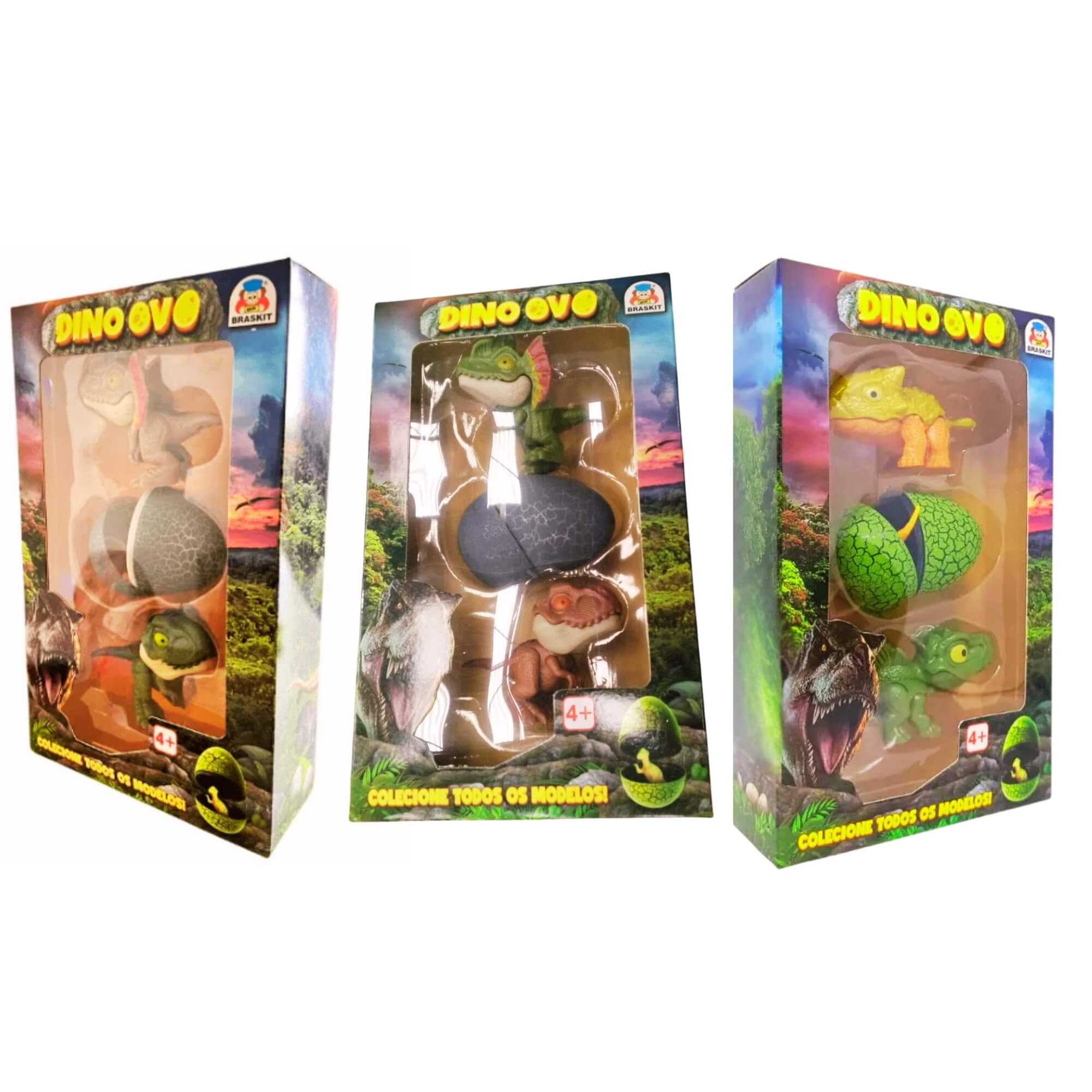 Brinquedo Infantil Dino Ovo Sortido e Unitário Braskit - 0803