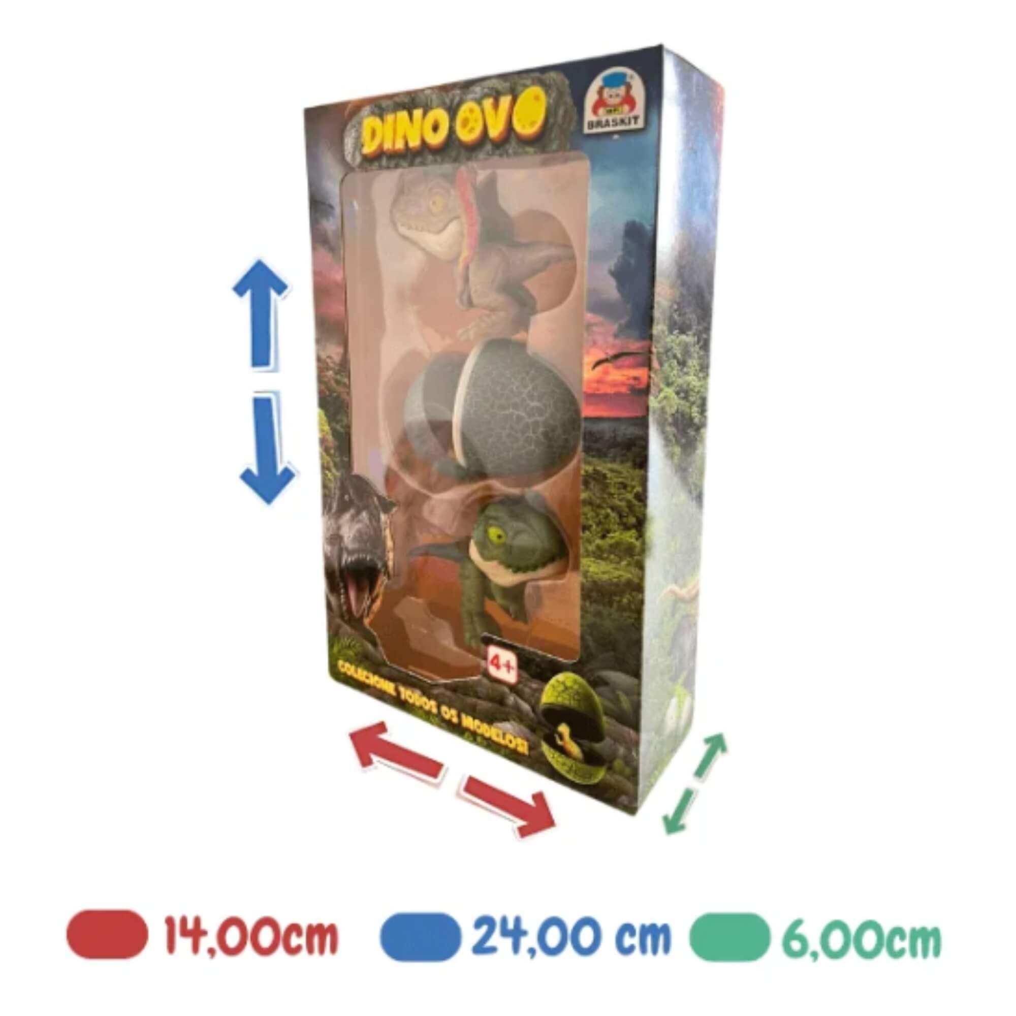 Brinquedo Infantil Dino Ovo Sortido e Unitário Braskit - 0803