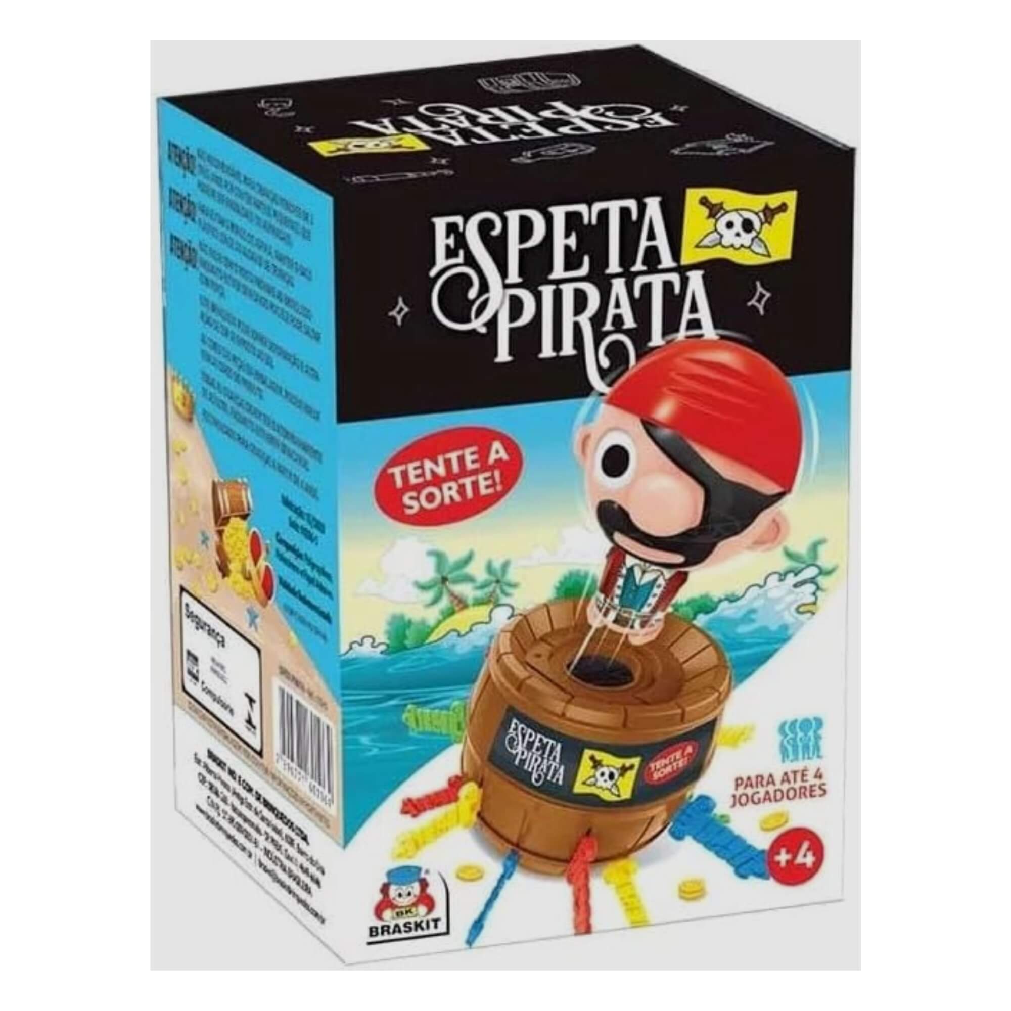 Jogo Infantil Espeta Pirata +4 Anos Braskit - 1006