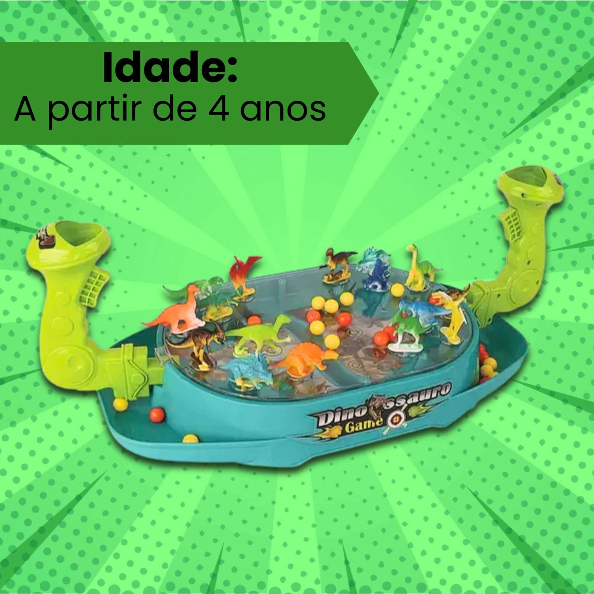 Jogo Infantil Dinossauro Game 2 Jogadores Braskit - 1003