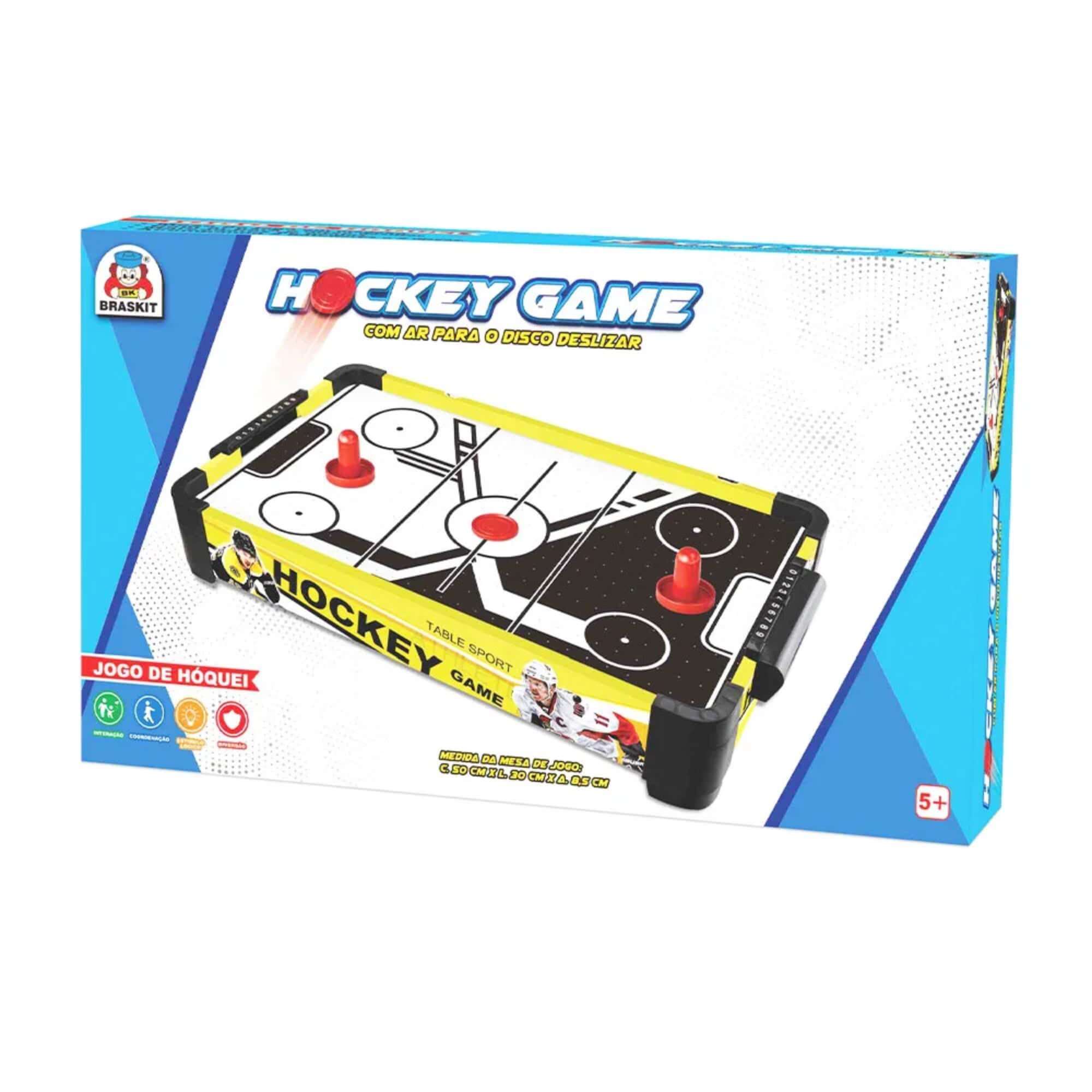 Brinquedo Infantil Hockey Game com Ar para o Disco deslizar Braskit - 3901