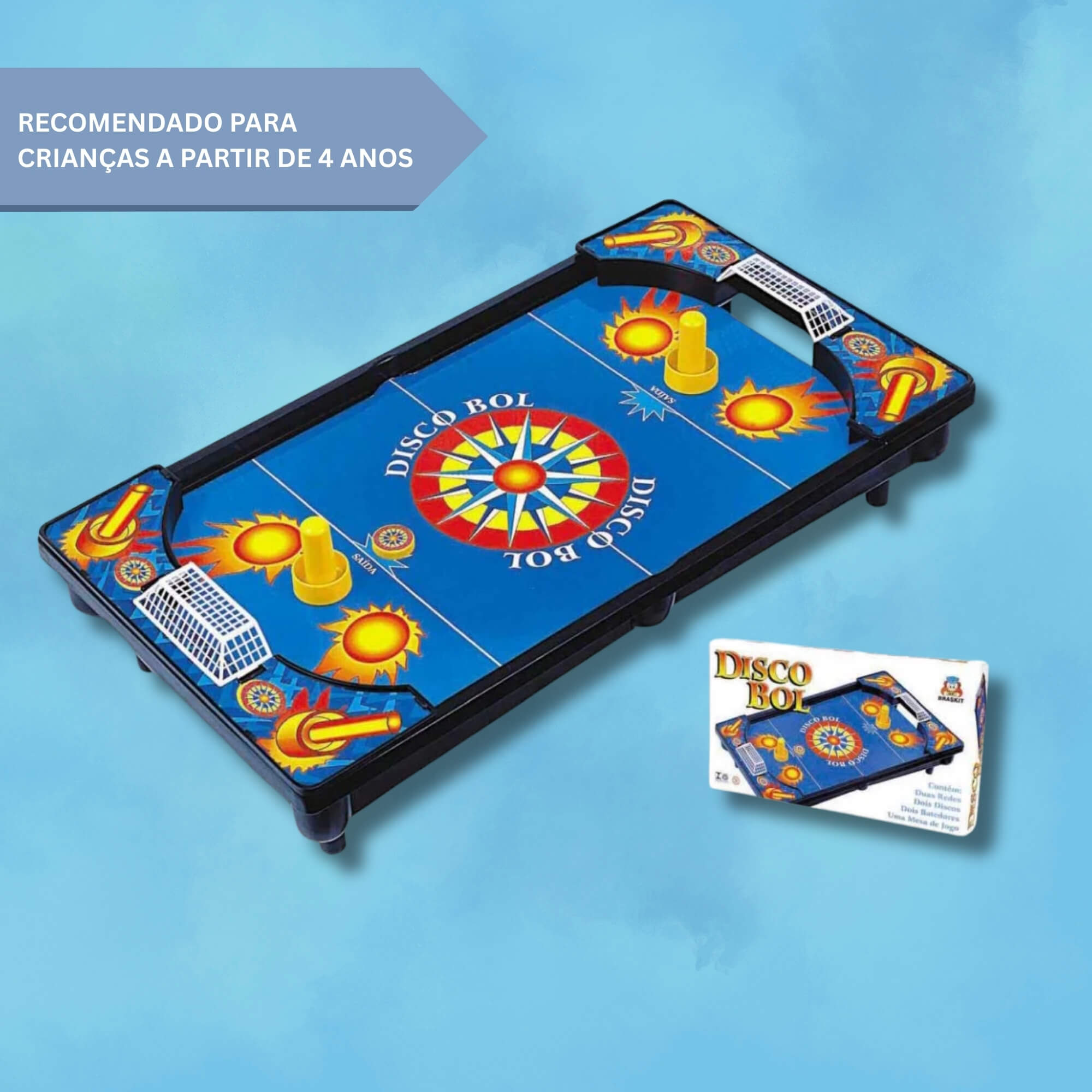 Brinquedo Infantil Disco Bol com Batedores e Discos Braskit - 390A