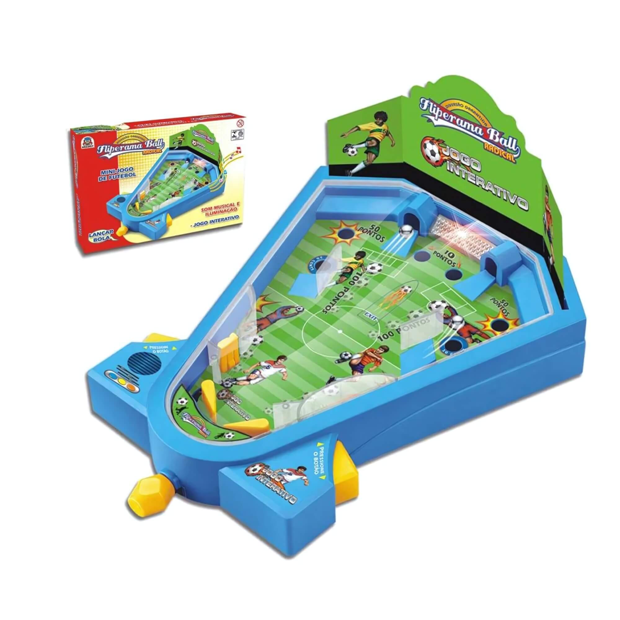 Brinquedo Infantil Fliperama Ball com Luz e Som Braskit - 2101
