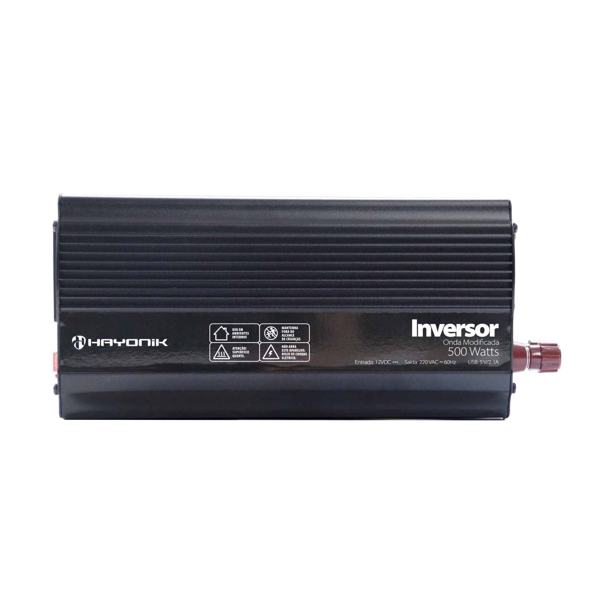 Inversor Automotivo MSW1205 Onda Modificada 500W 12V/220V Hayonik - 0000084828