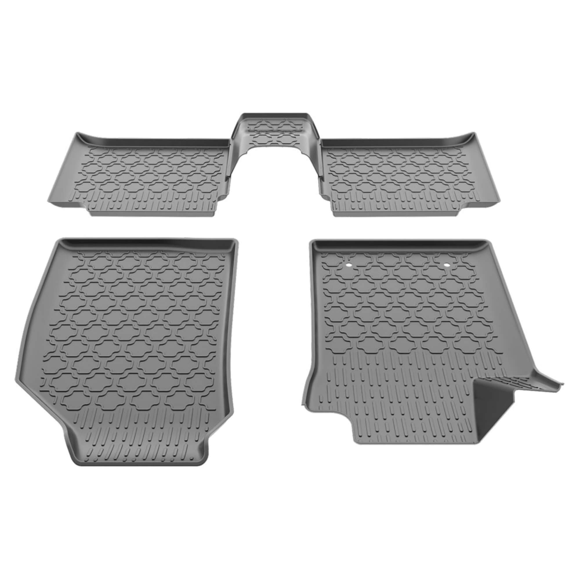 Tapete Tipo Bandeja 4P Preto Modelo Fastback 2022 em diante c/ 5 Peças Grid - TB01002