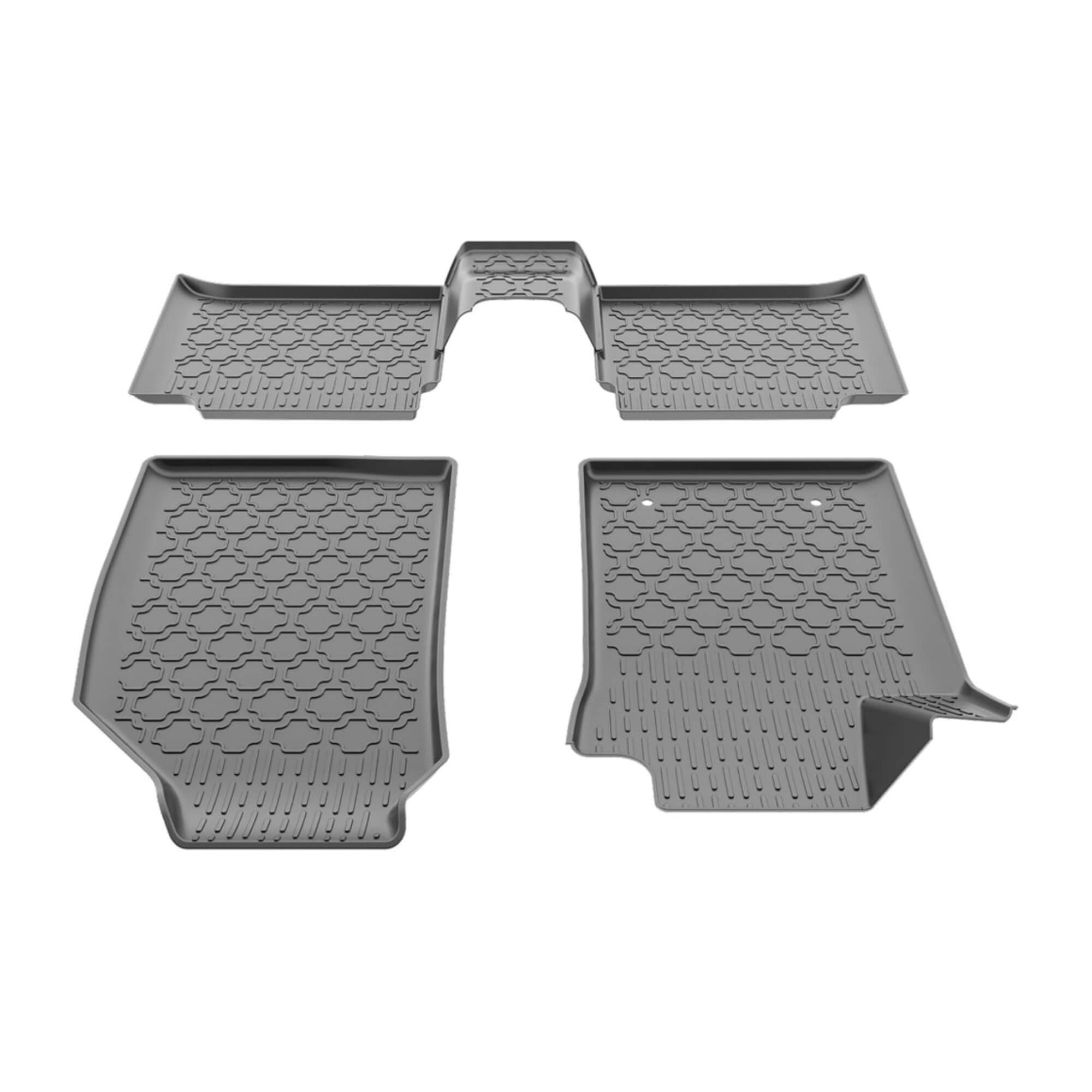 Tapete Tipo Bandeja 4P Preto Modelo Pulse 2021 em diante c/ 5 Peças Grid - TB01003
