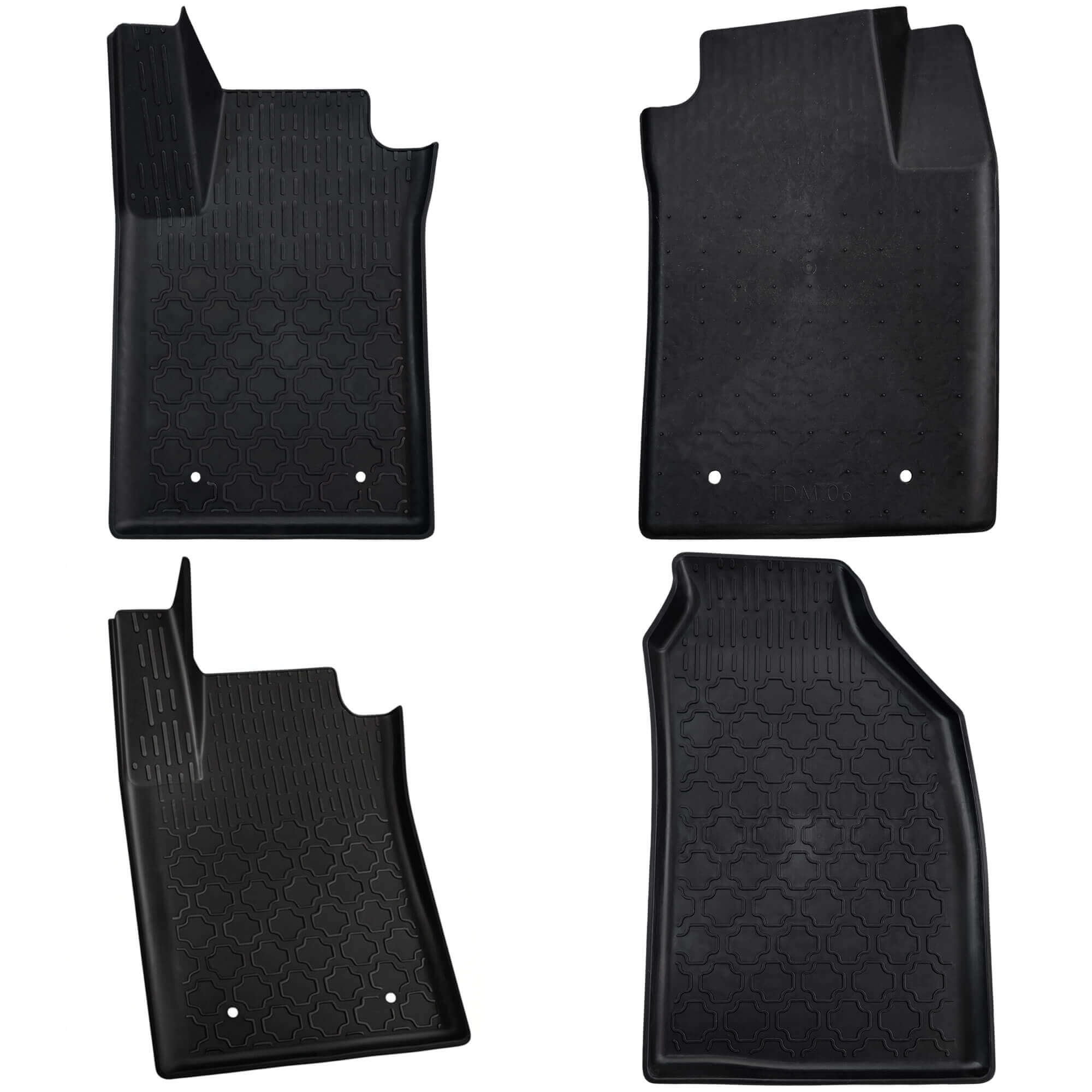 Tapete tipo Bandeja 4P Preto modelo Strada 2020 em diante c/ 5 Peças Grid - TB01007