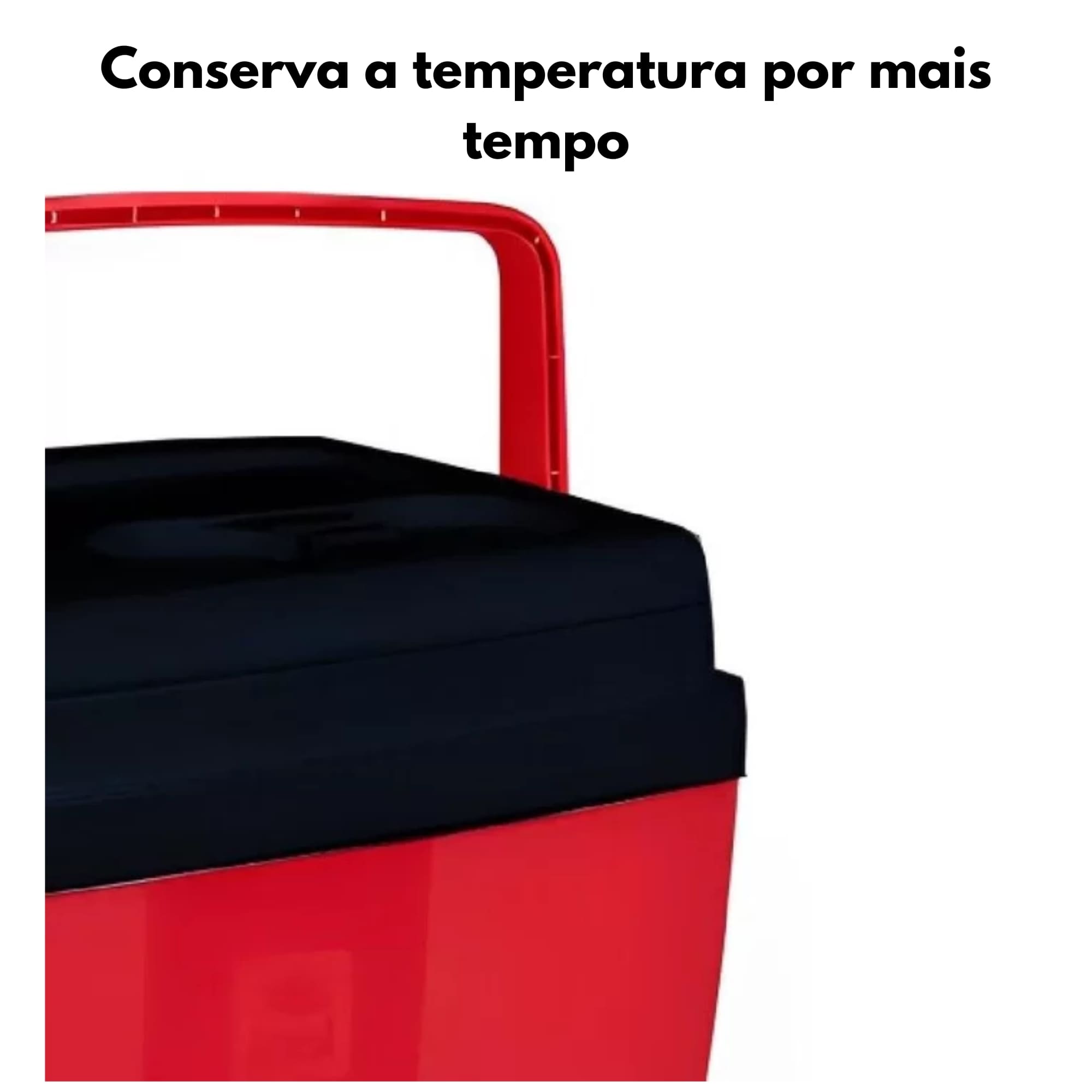 Caixa Térmica 26 Litros Vermelha/Preta Bel - 072856