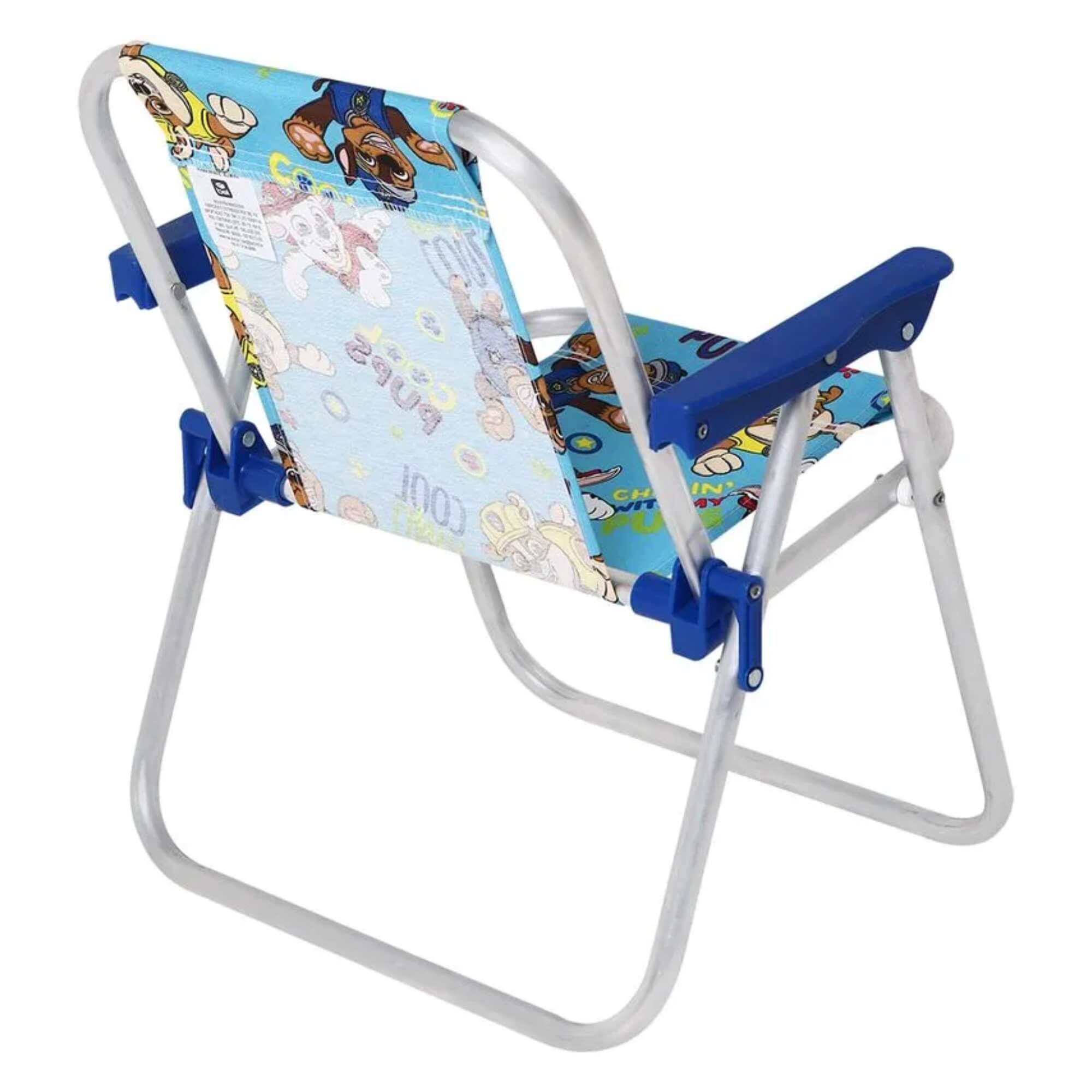 Cadeira Infantil Alumínio Patrulha Canina Azul (P55) Bel - 023602