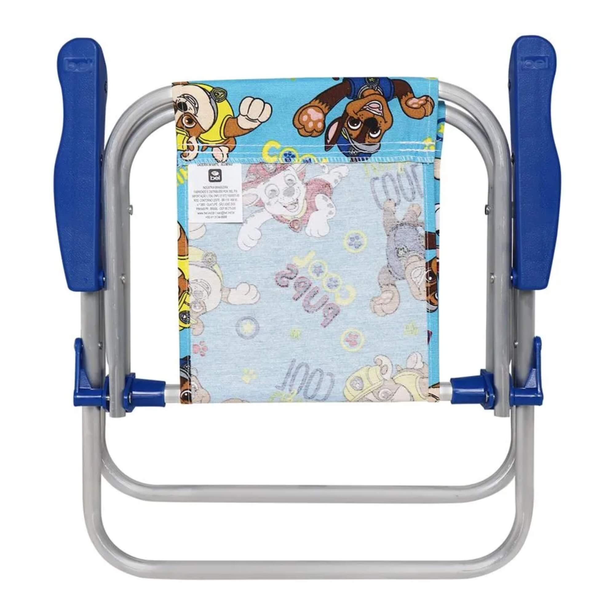Cadeira Infantil Alumínio Patrulha Canina Azul (P55) Bel - 023602